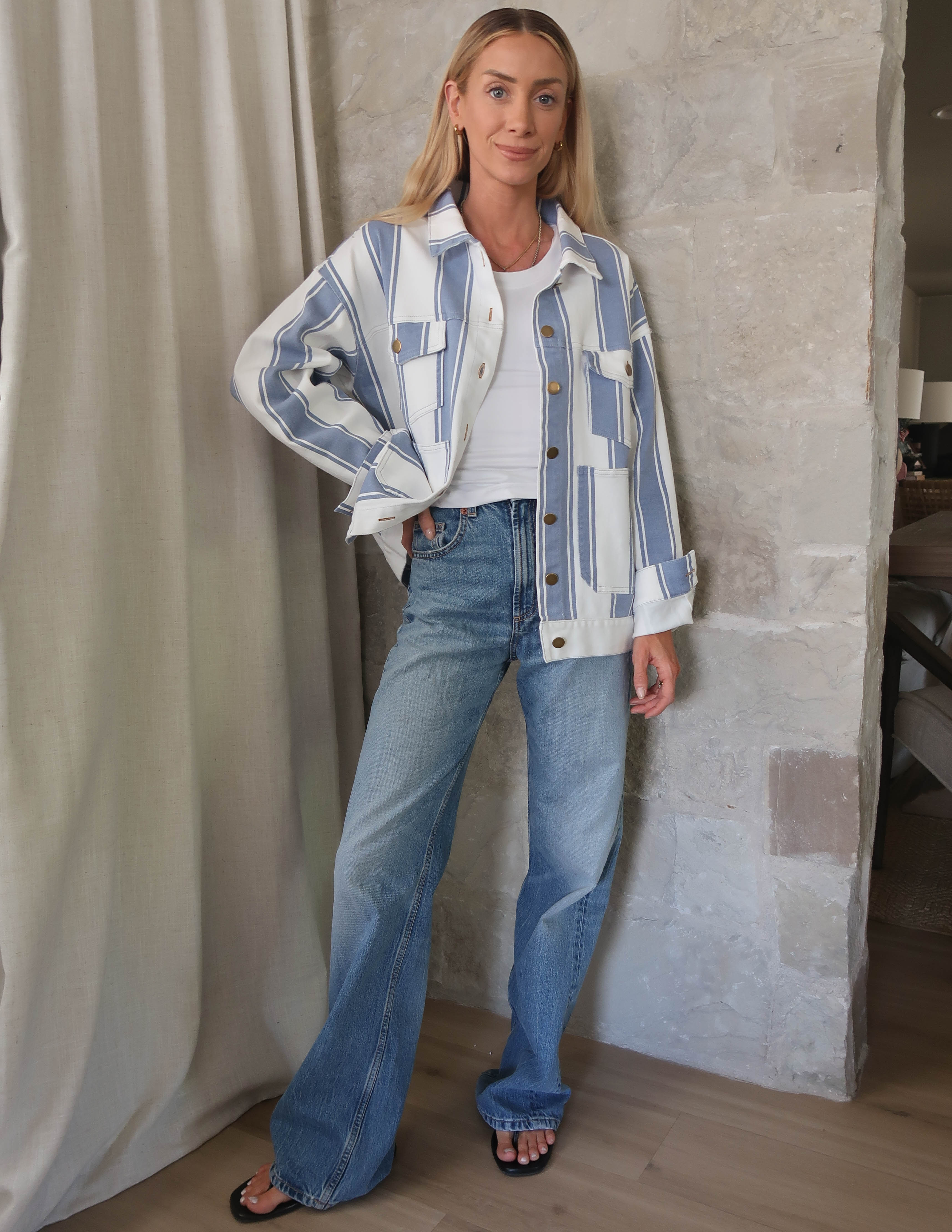 Heritage Stripe Denim Jacket