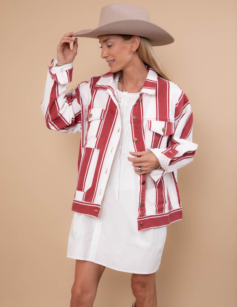 Heritage Stripe Denim Jacket