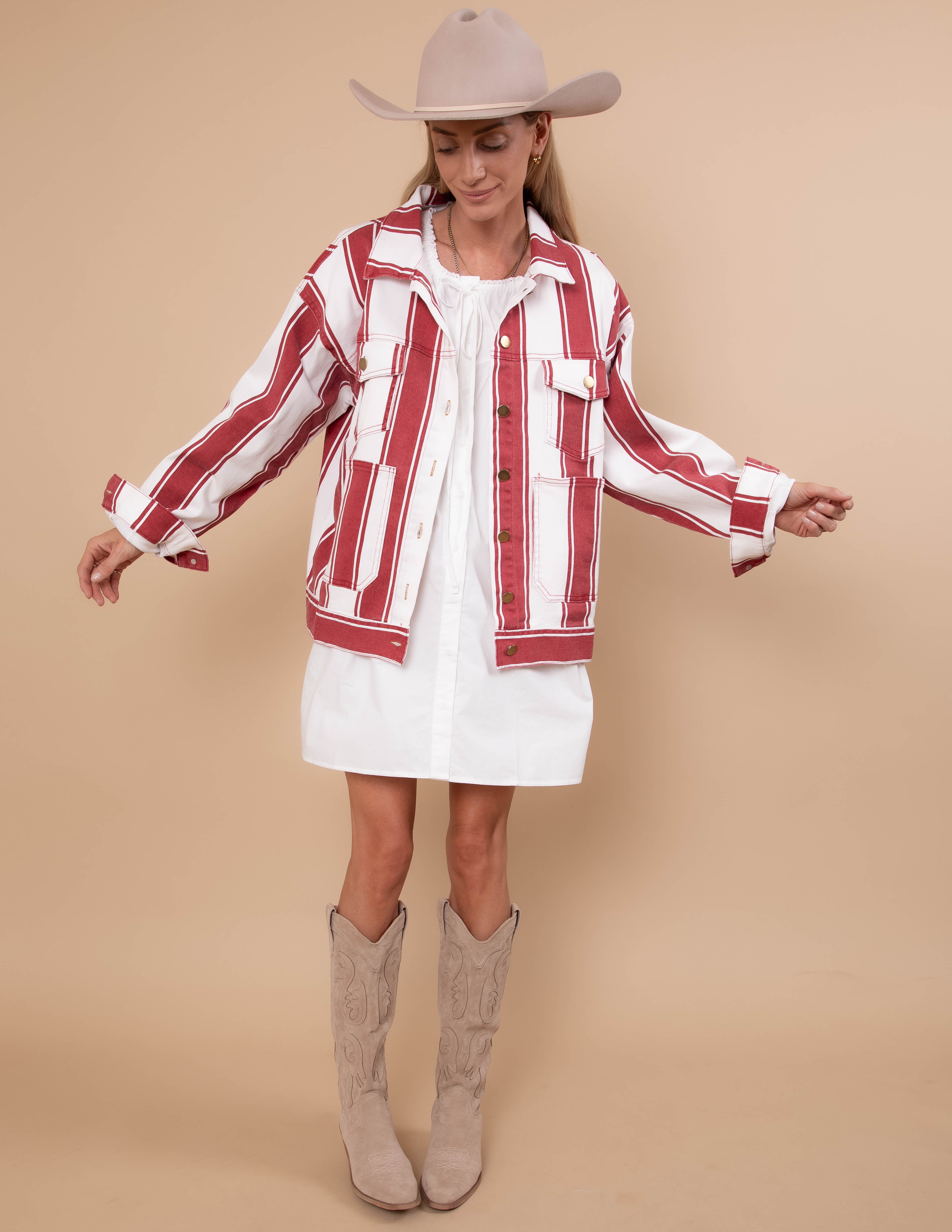 Heritage Stripe Denim Jacket