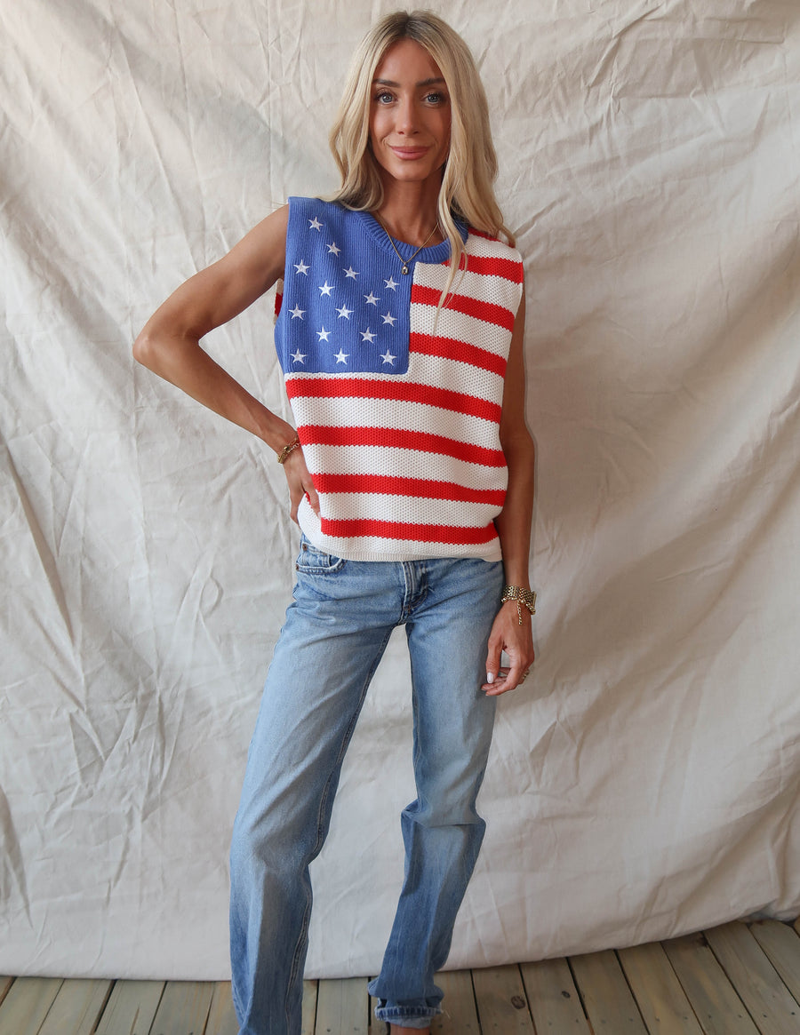 Stars & Stripes Knit Tank