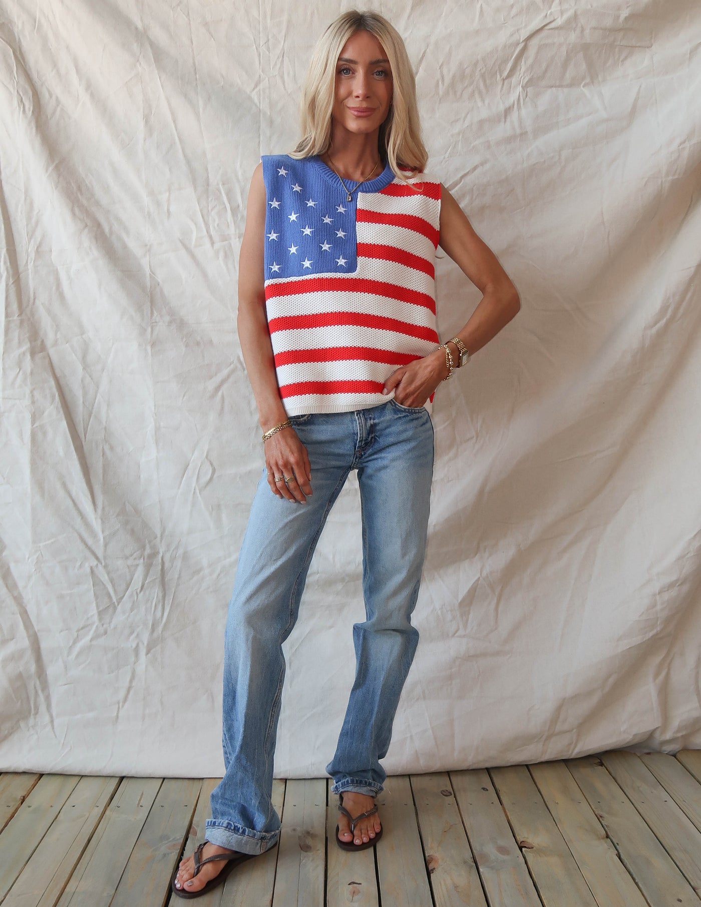 Stars & Stripes Knit Tank