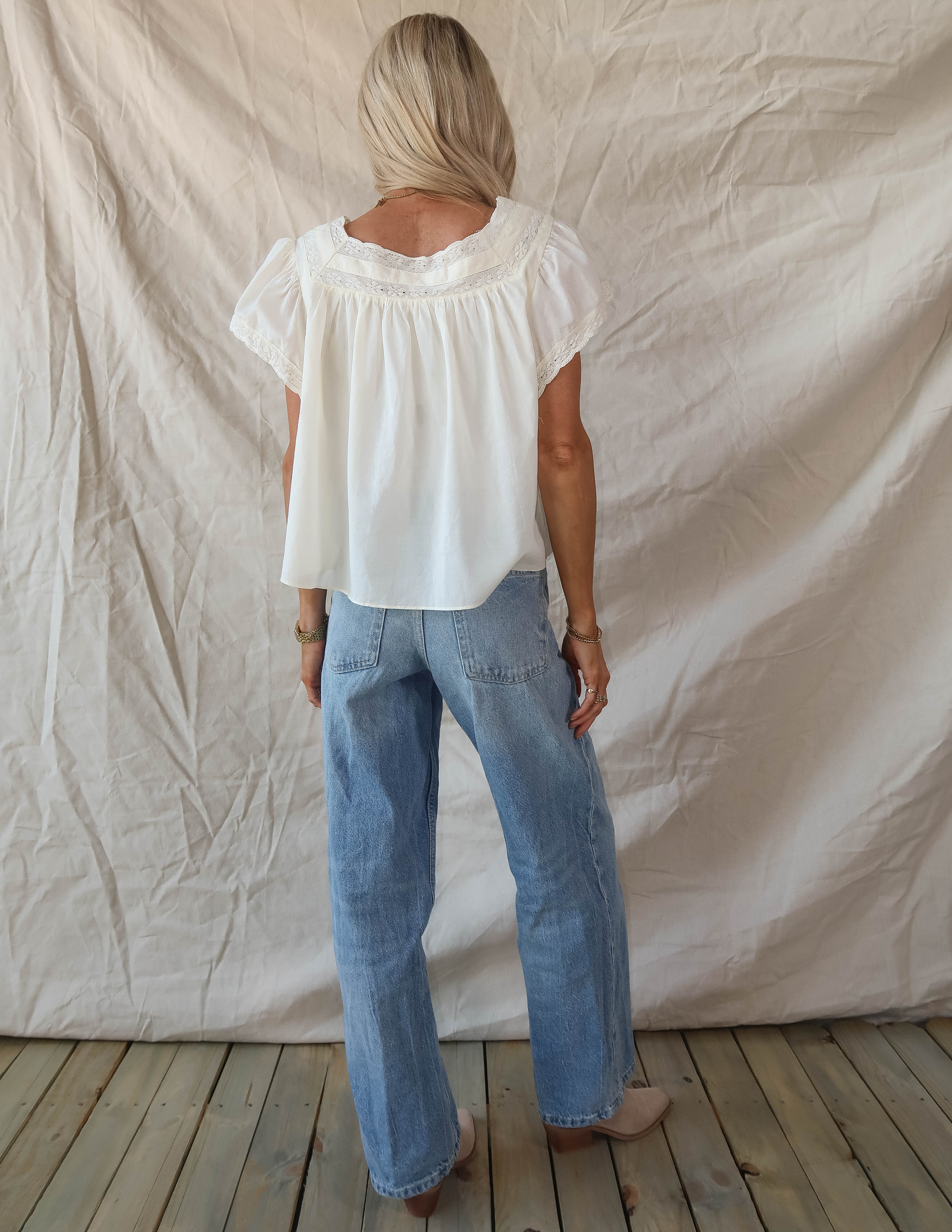 Soft Romance Pintuck Top