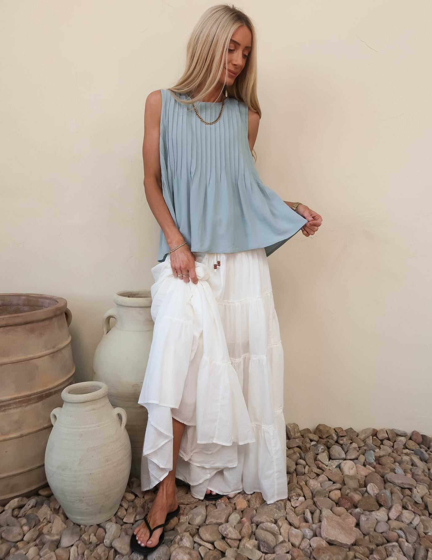 Arabella Pleated Top