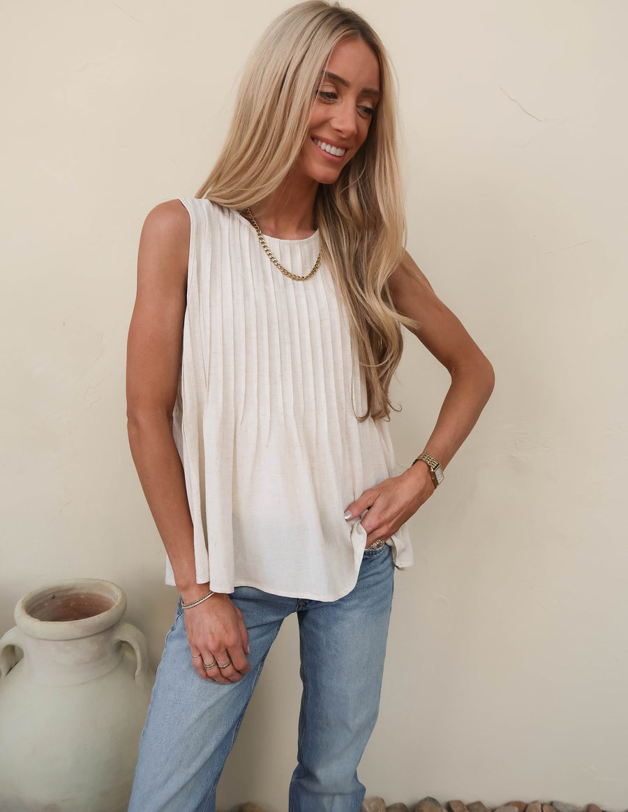 Arabella Pleated Top