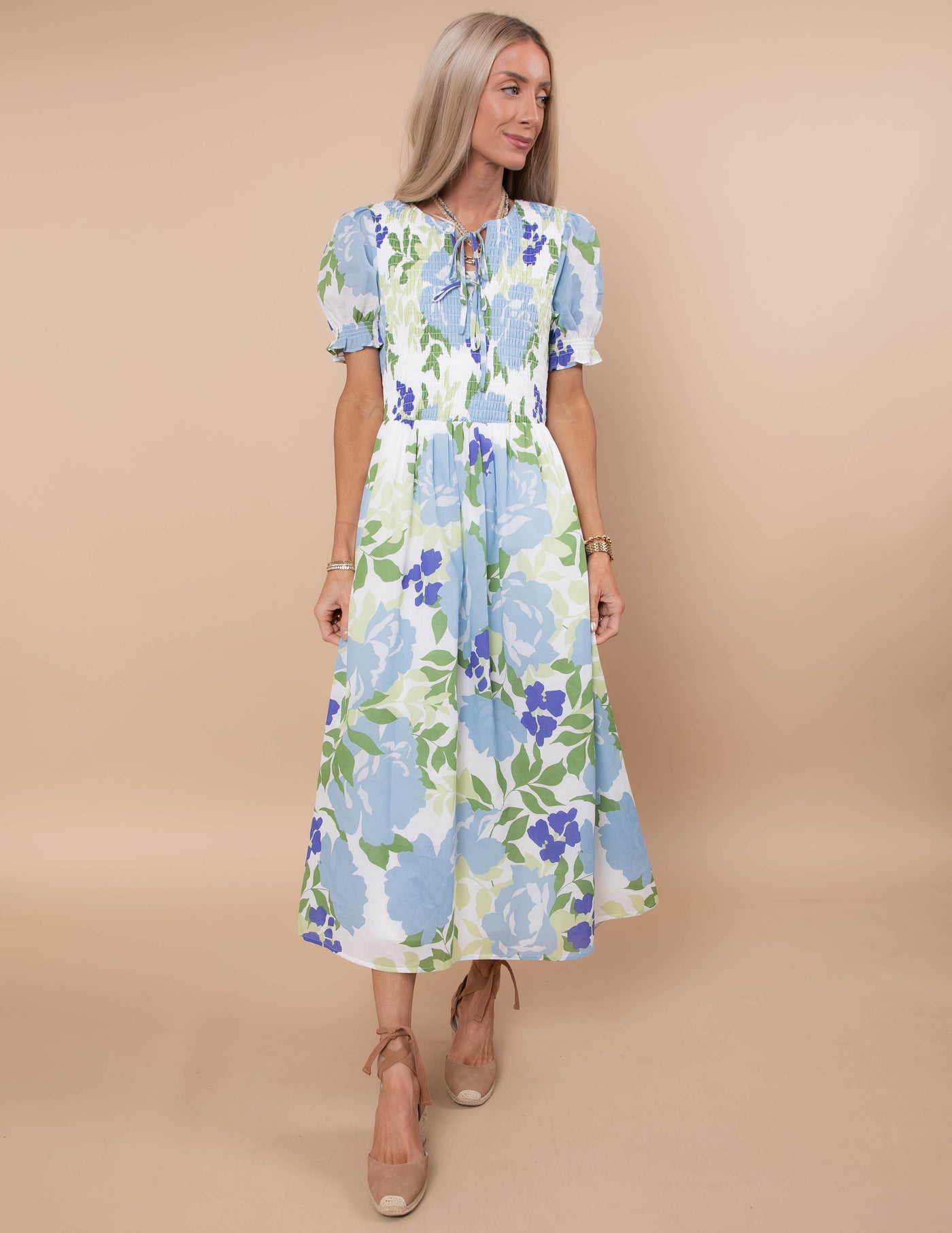 Springbrook Floral Midi Dress