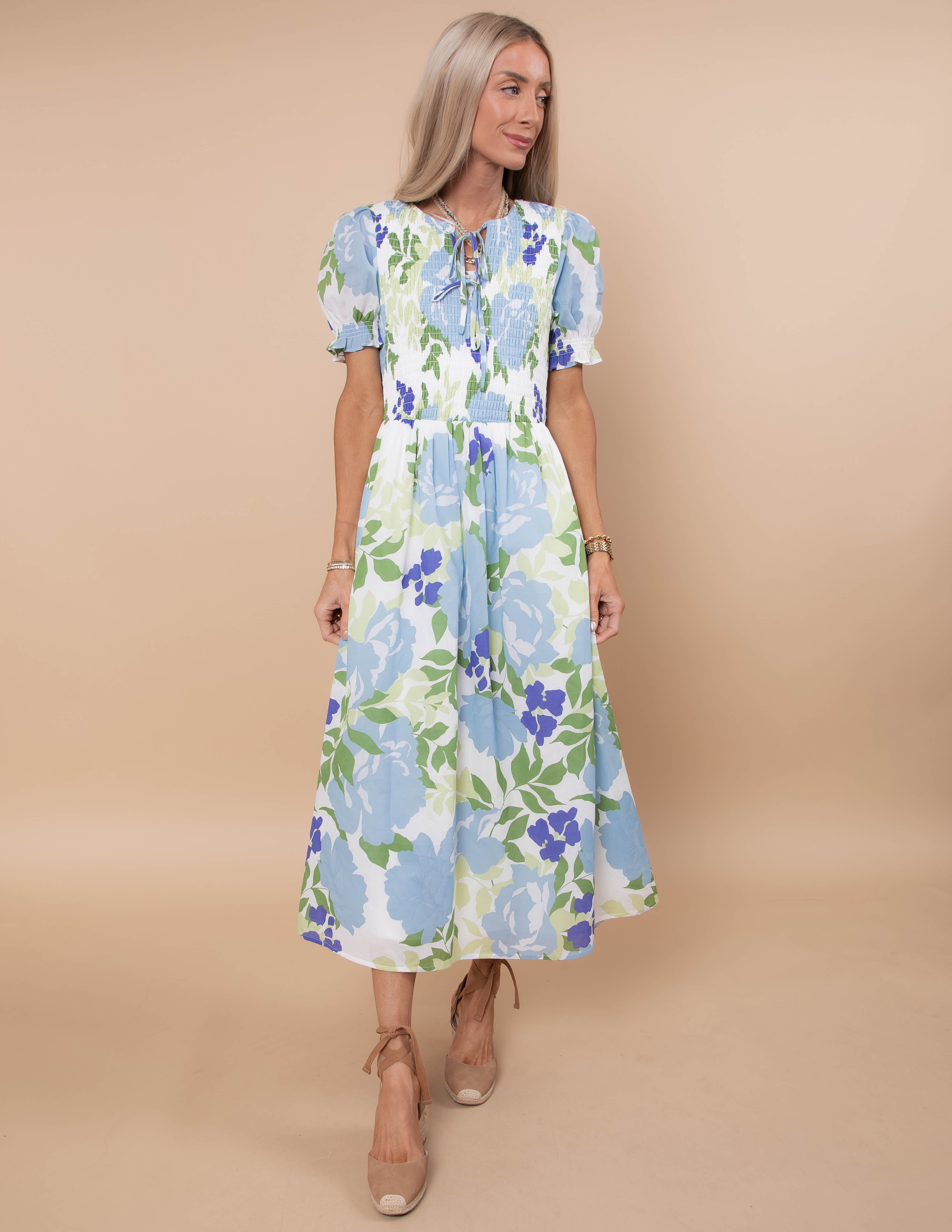 Springbrook Floral Midi Dress