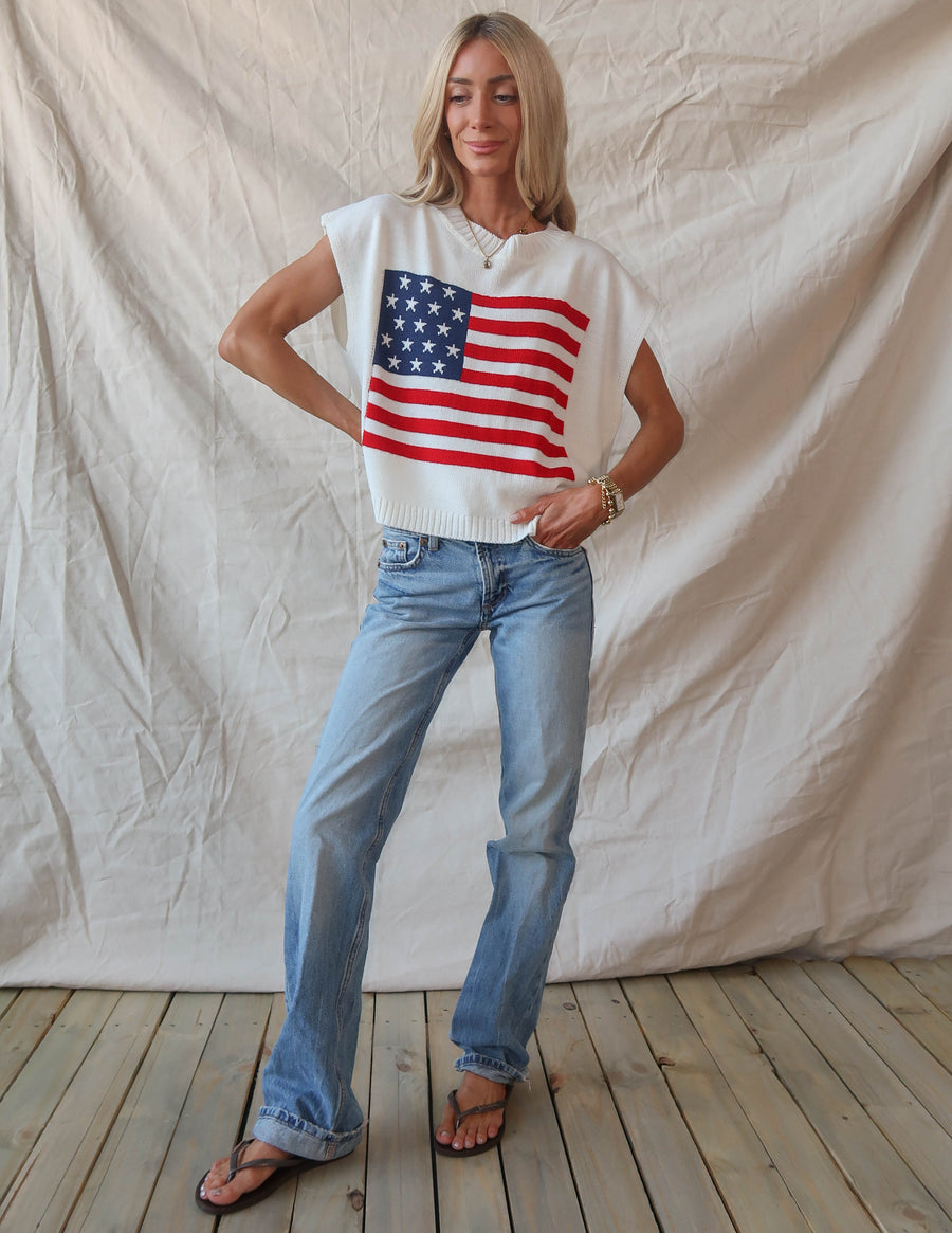 Fourth of July Knit Top