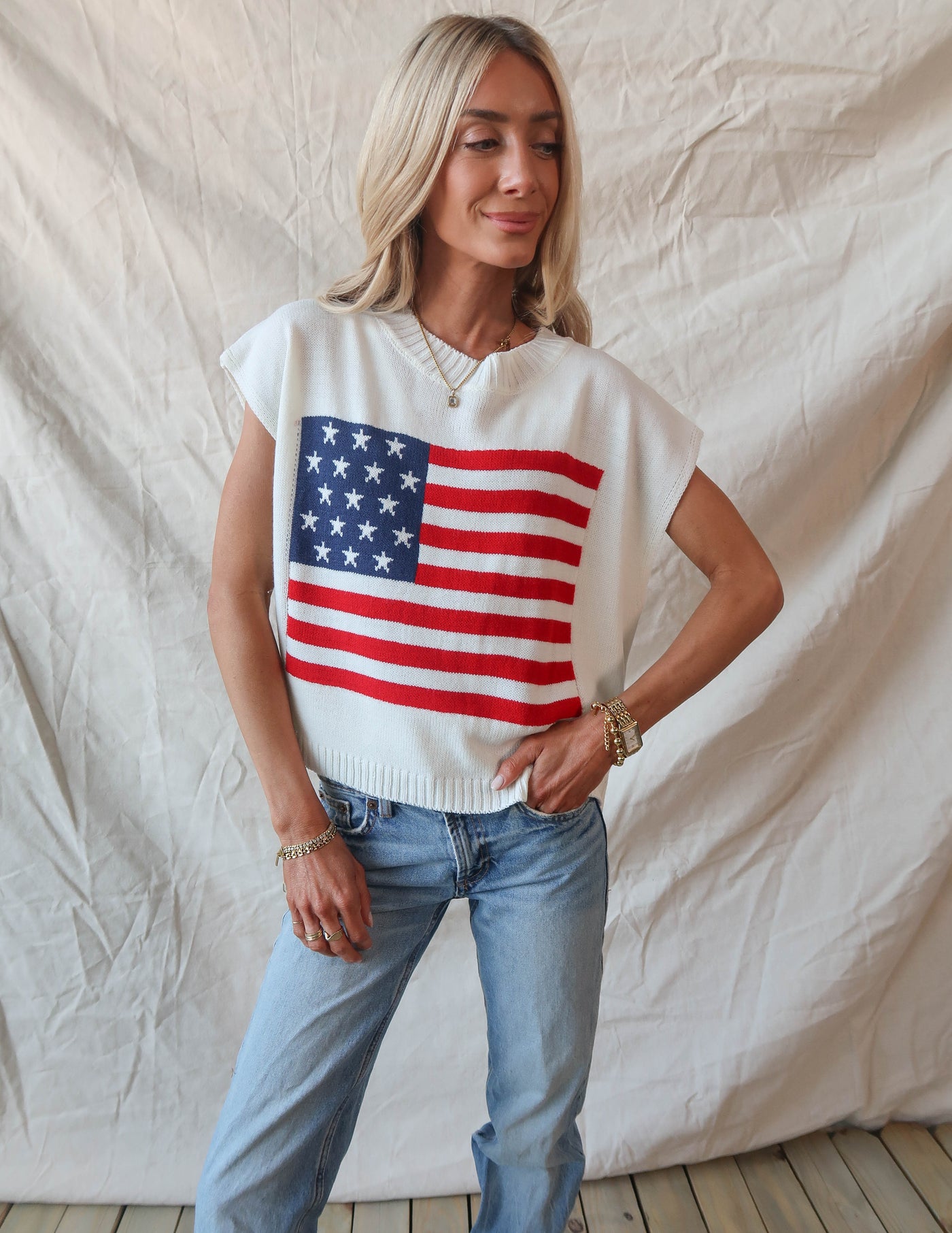 Fourth of July Knit Top