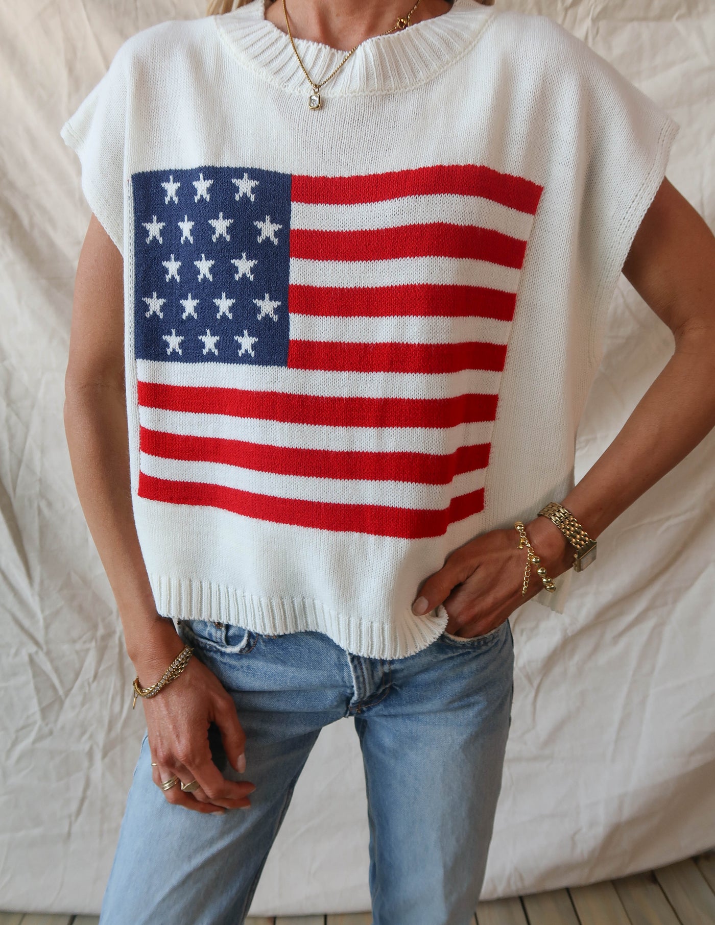 Fourth of July Knit Top