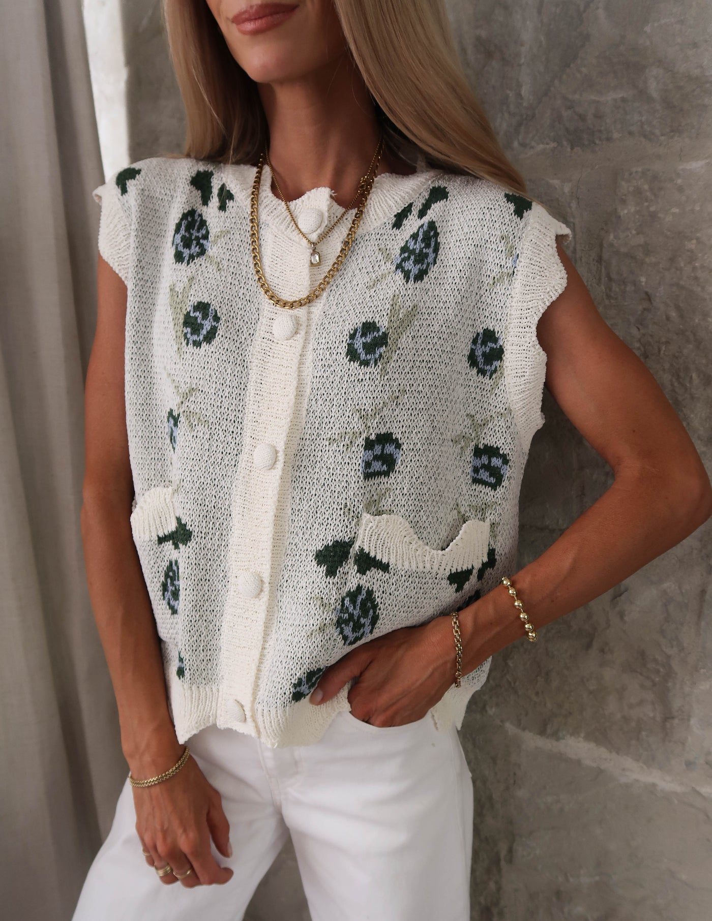 Mercer Floral Sweater Vest