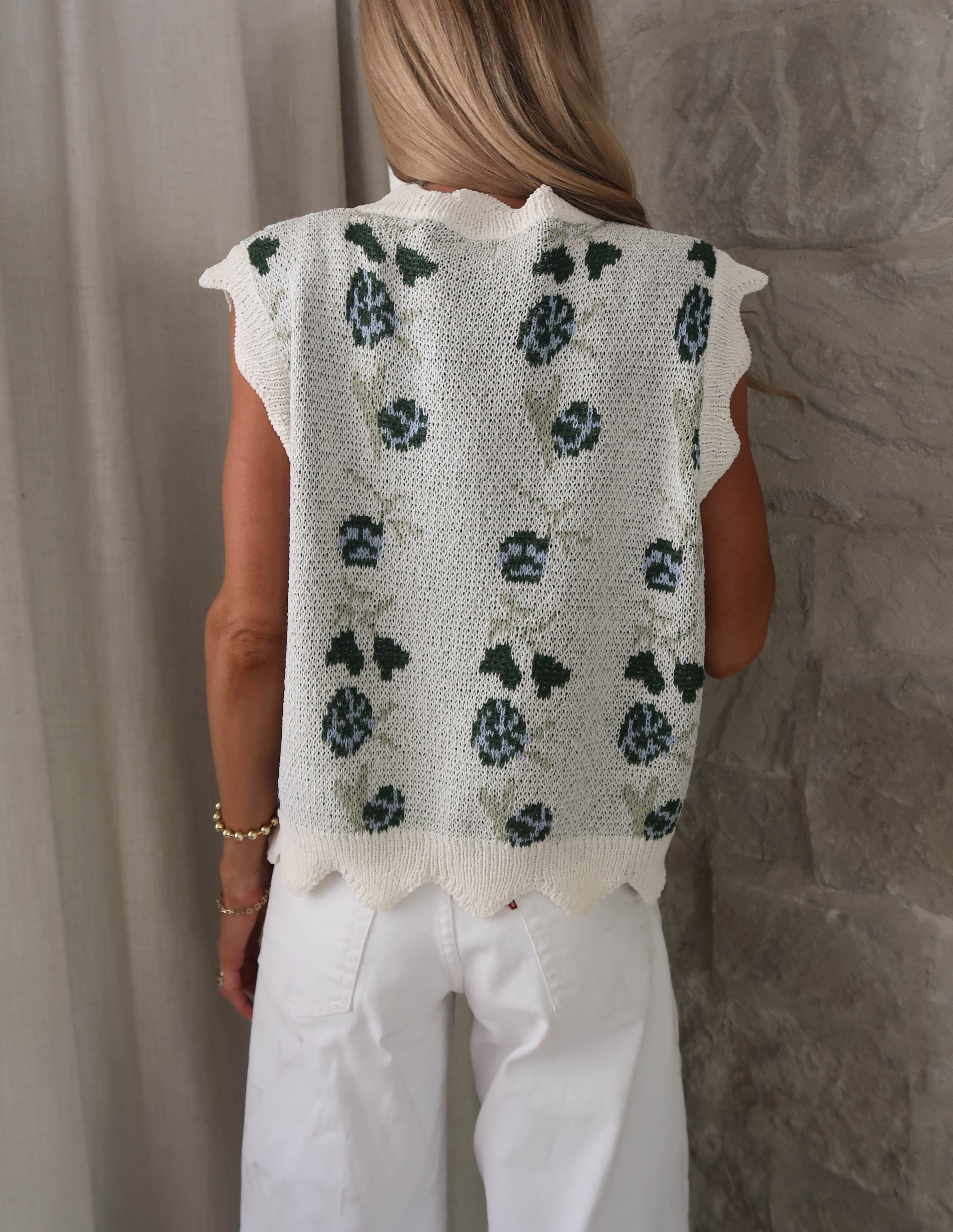 Mercer Floral Sweater Vest