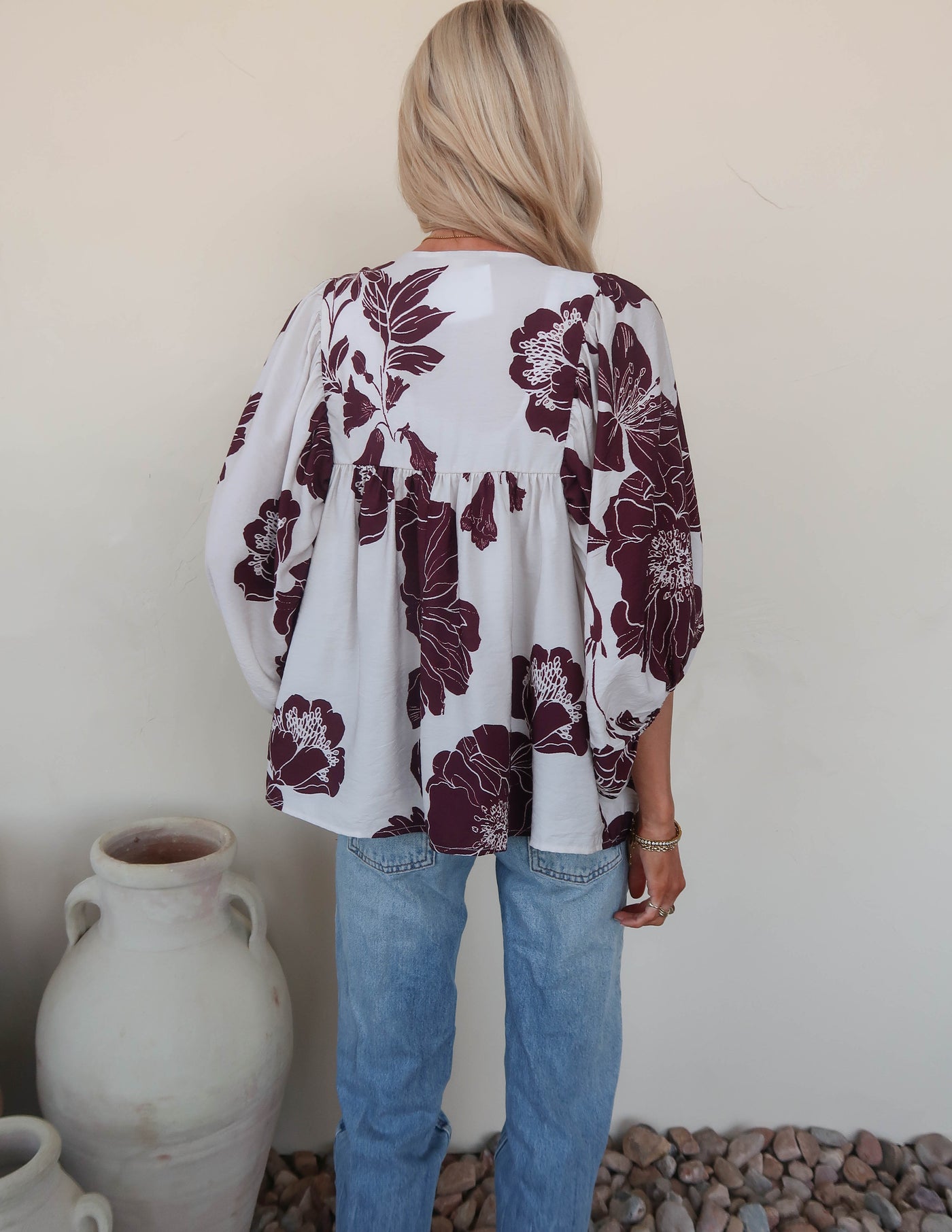 Mocha Bloom Blouse