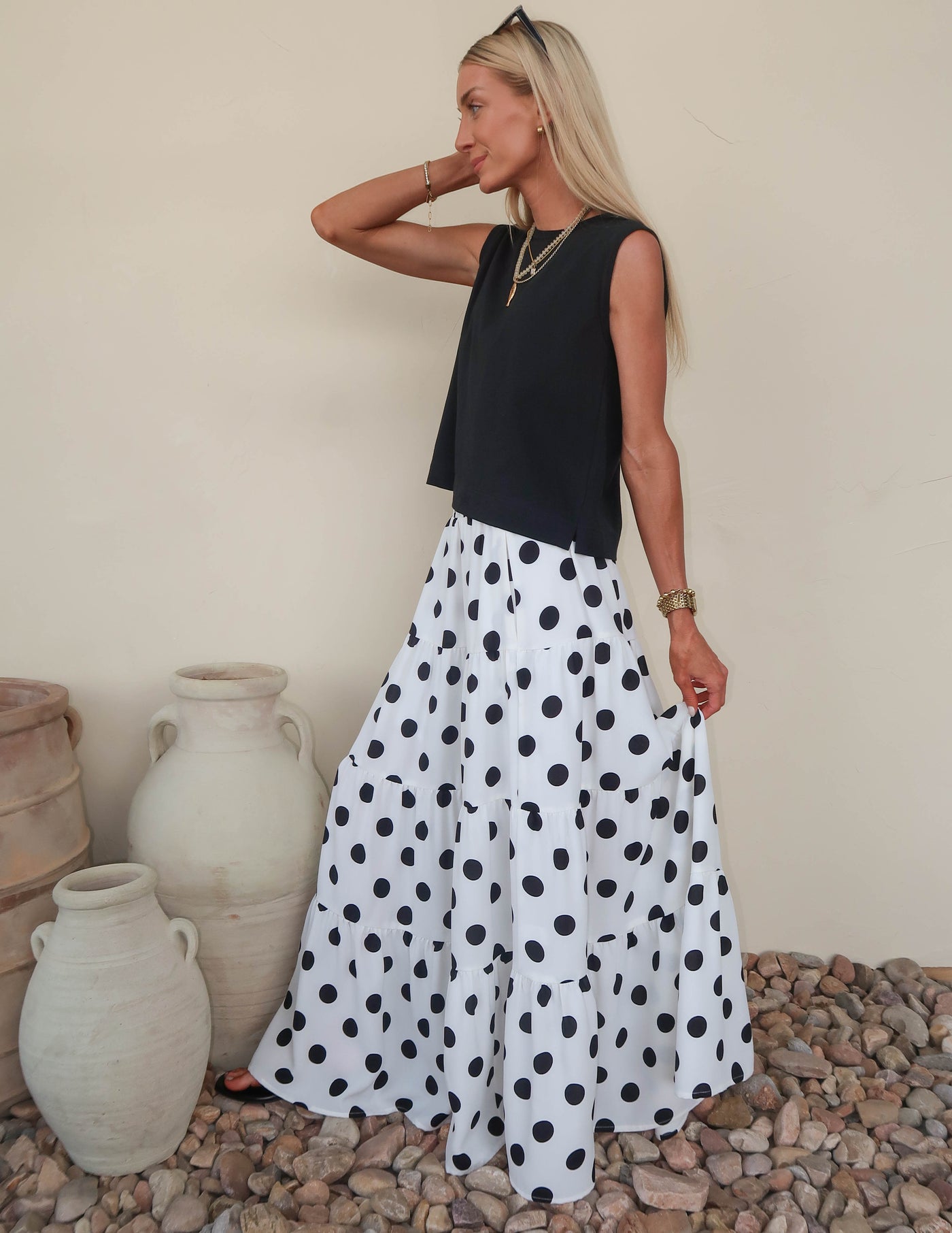 Darling Dots Maxi Skirt
