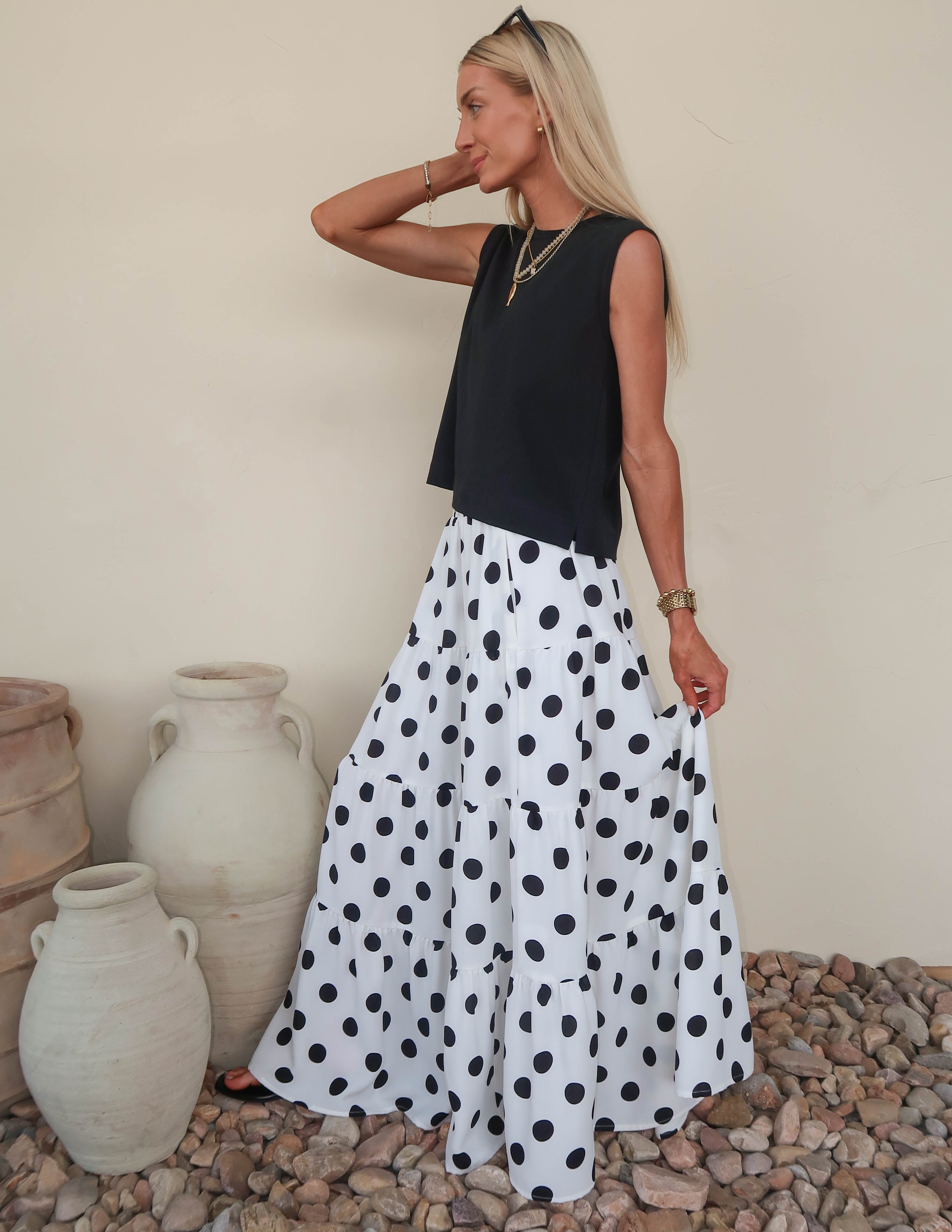 Darling Dots Maxi Skirt