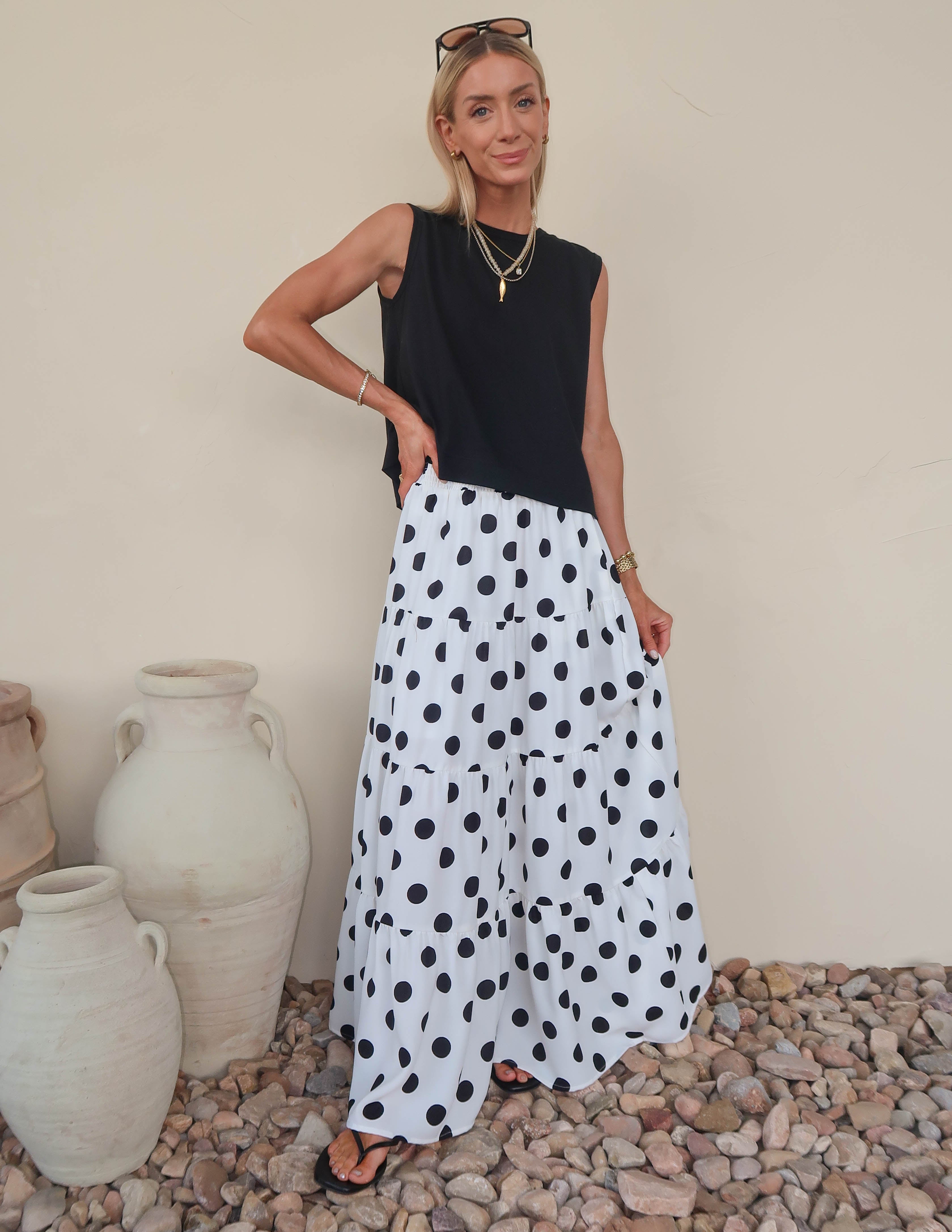 Darling Dots Maxi Skirt