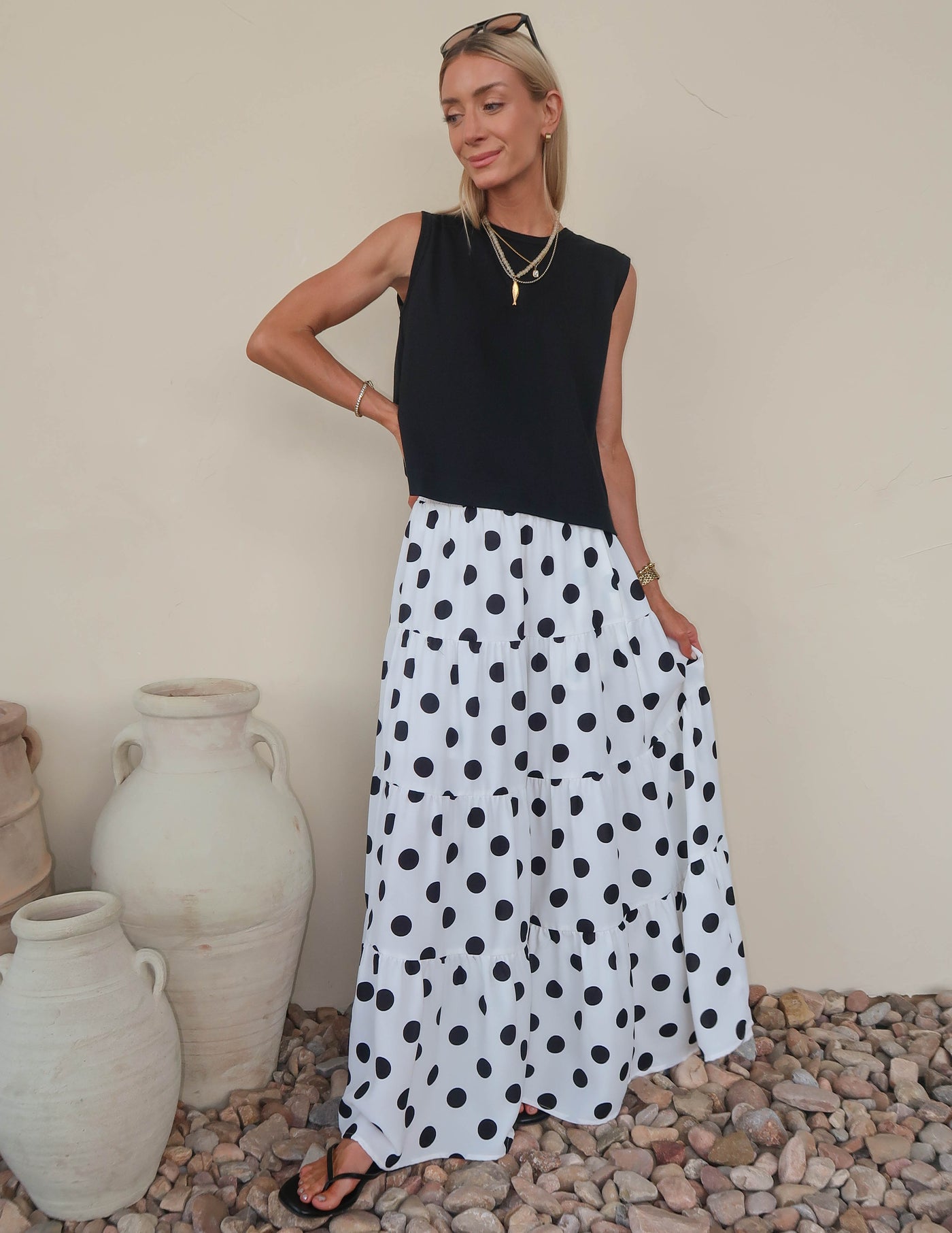 Darling Dots Maxi Skirt