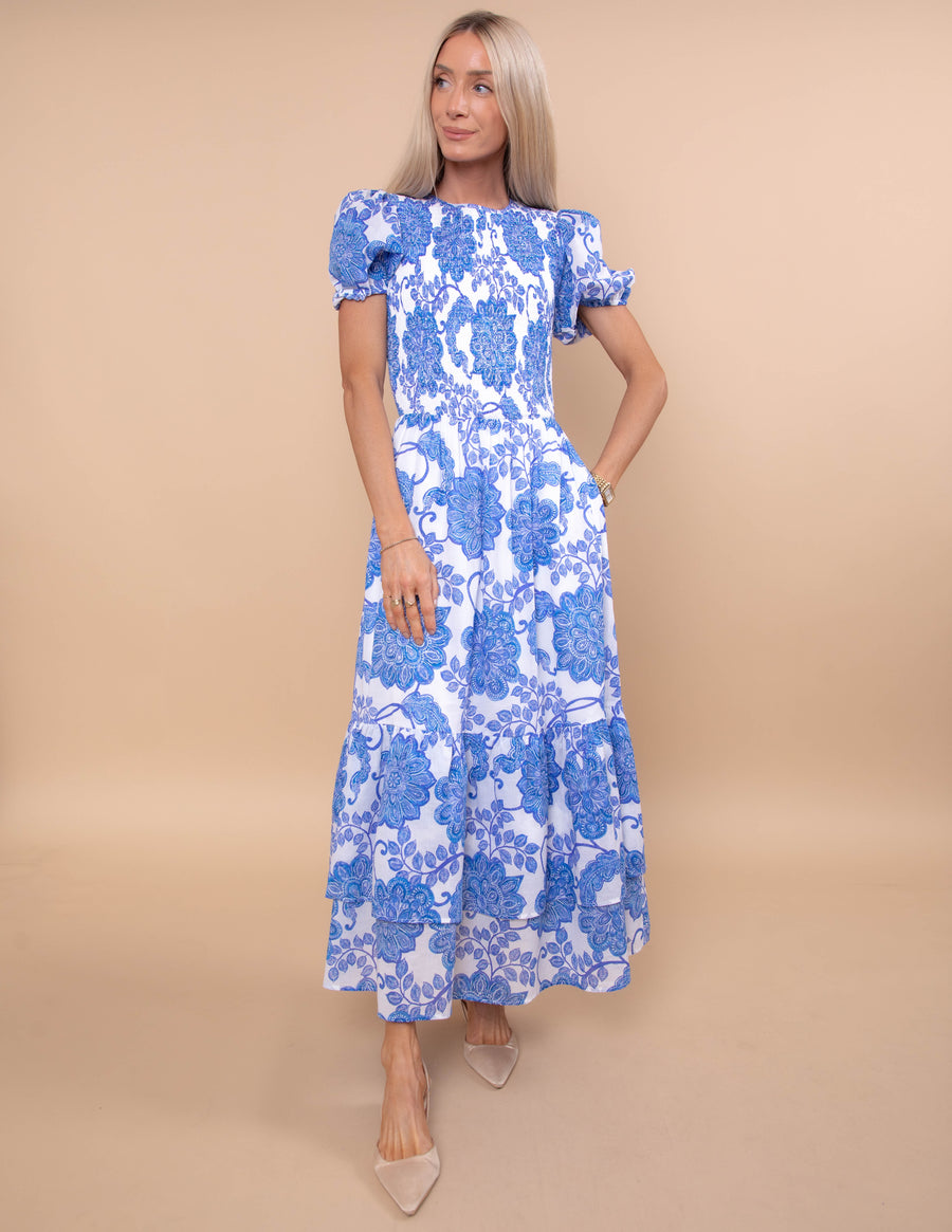 princess polly baby blue dress Jessie Dress in Bloom Gingham – Ivy City Co