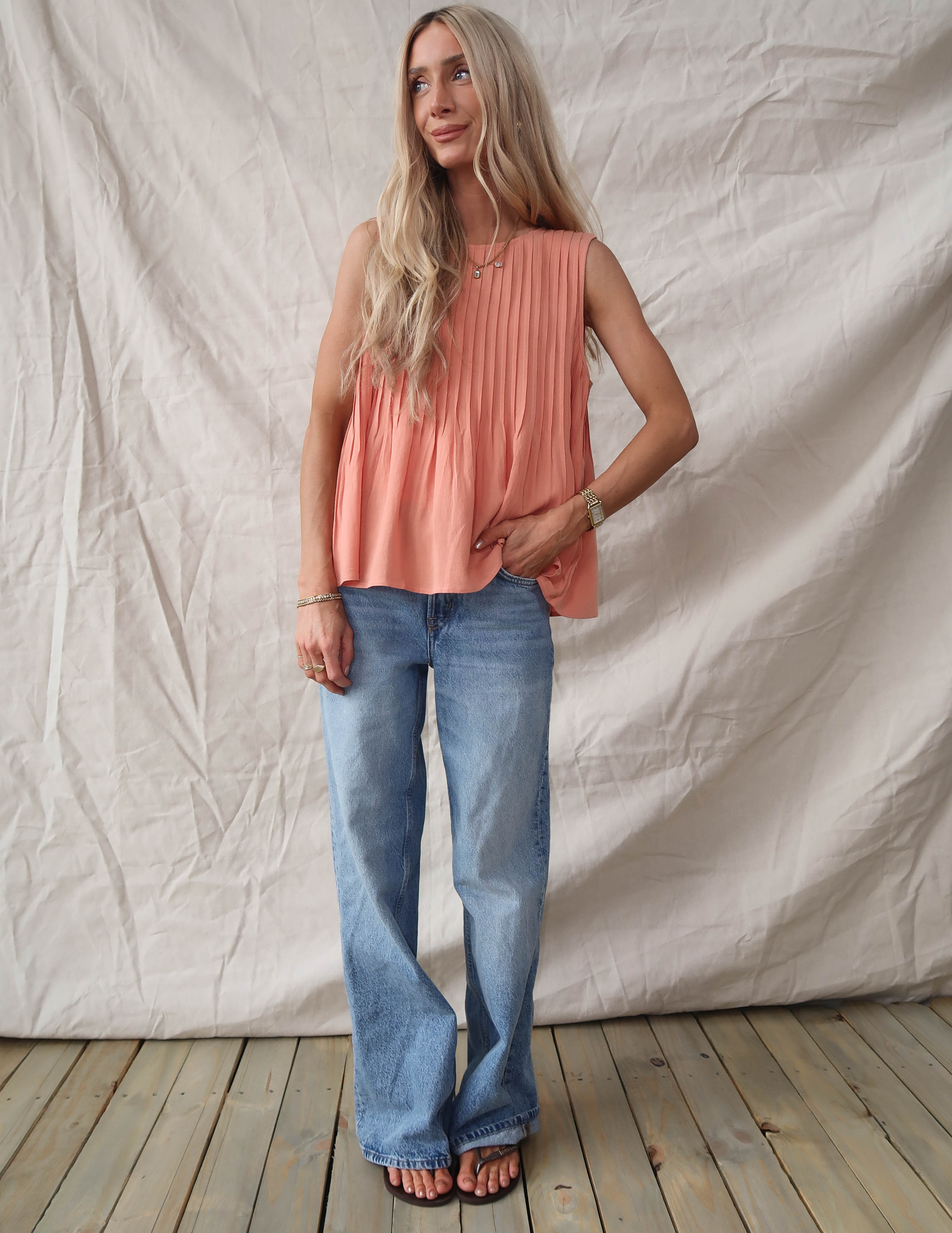 Arabella Pleated Top