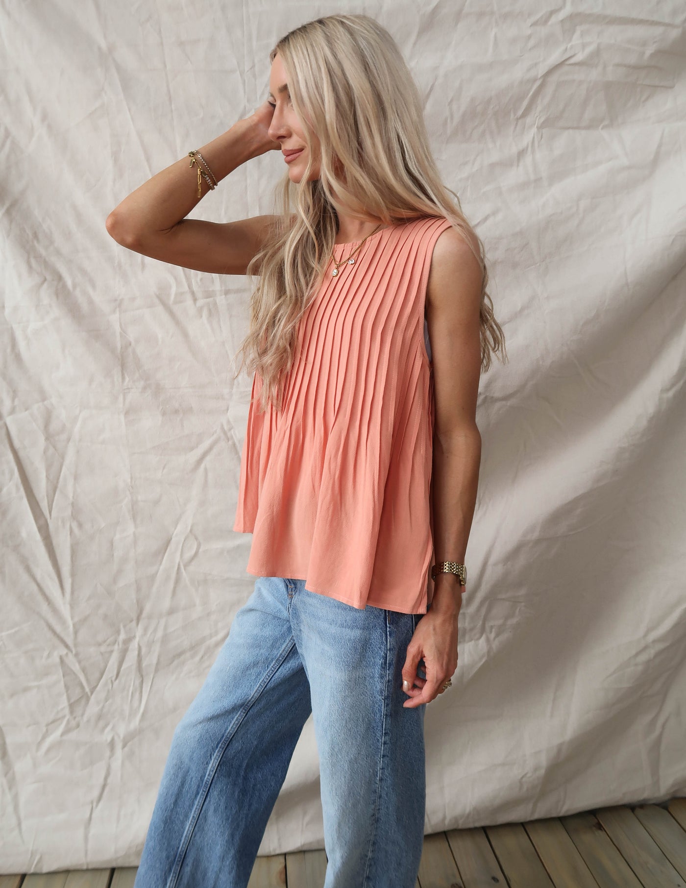 Arabella Pleated Top