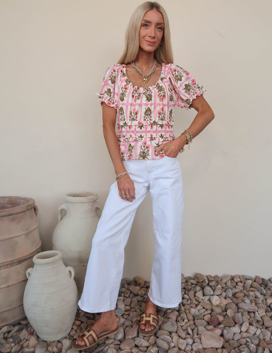 Cottage Garden Smocked Top