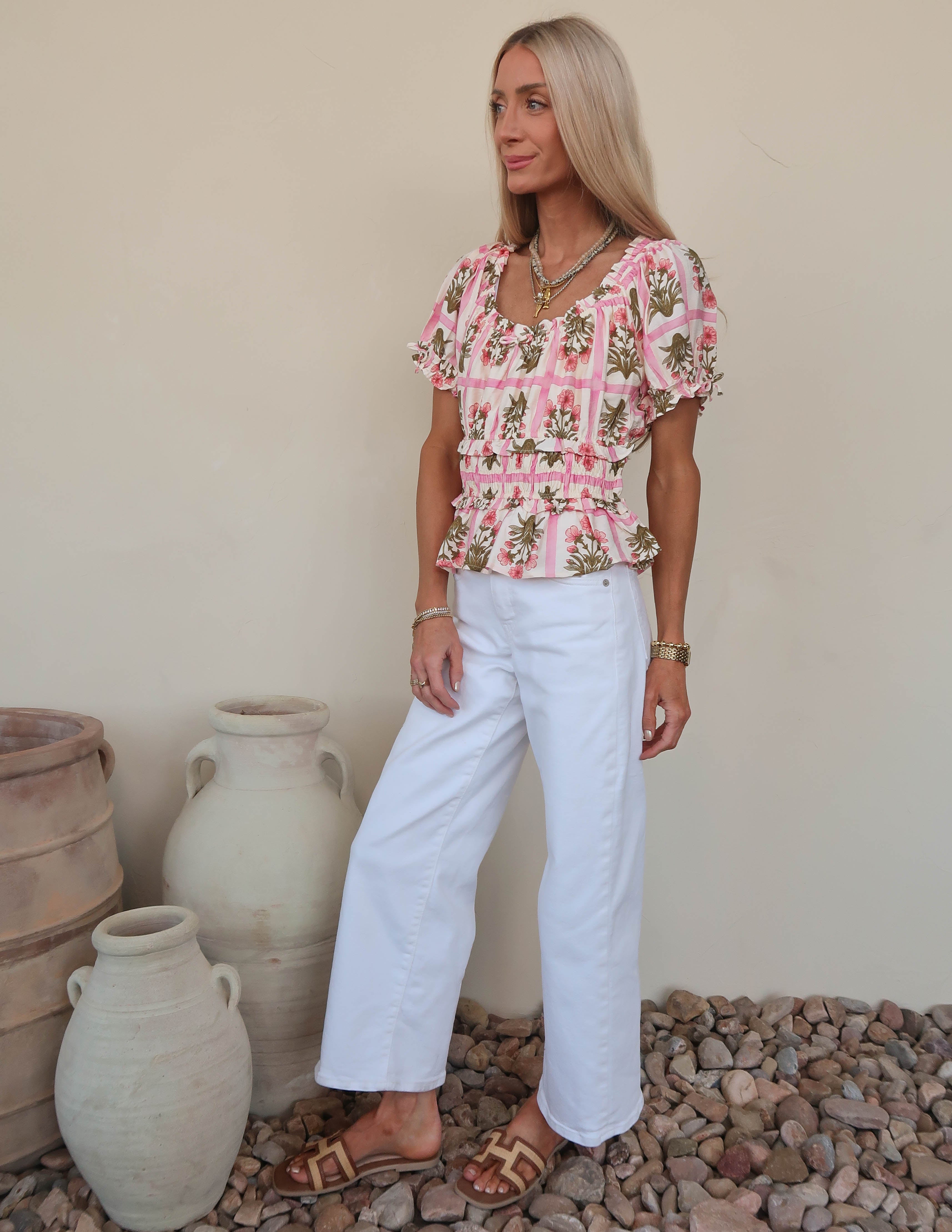 Cottage Garden Smocked Top