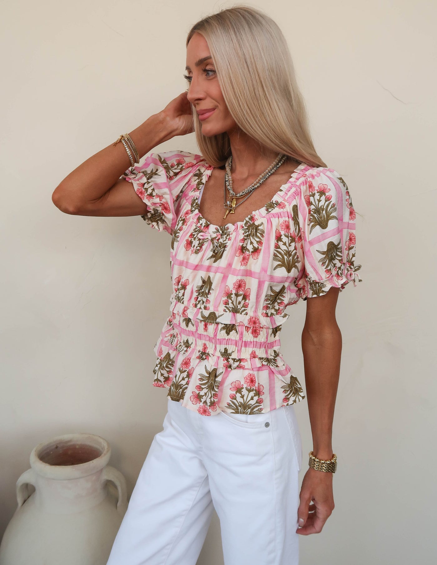Cottage Garden Smocked Top