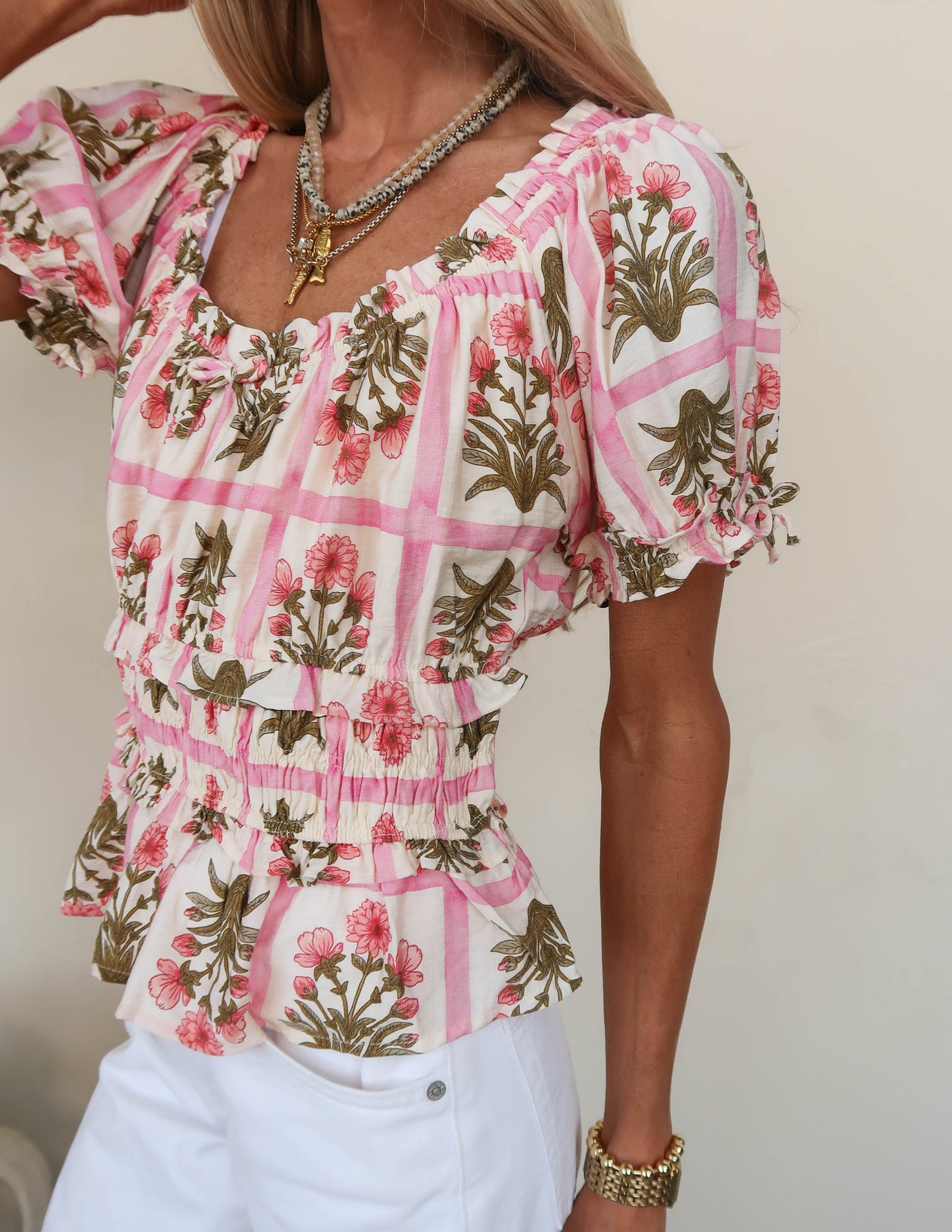 Cottage Garden Smocked Top