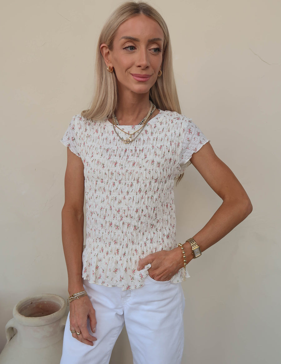 Spring Fling Ruched Top