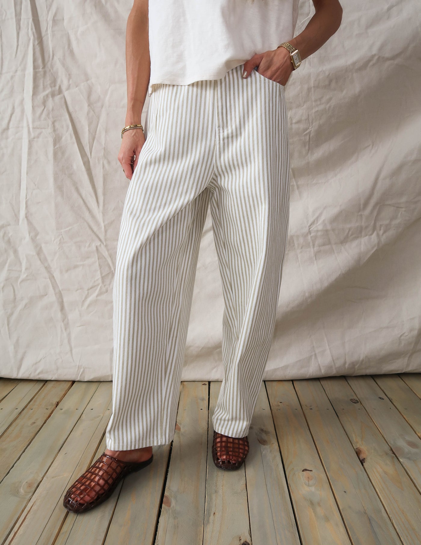 Aurelia Striped Pants