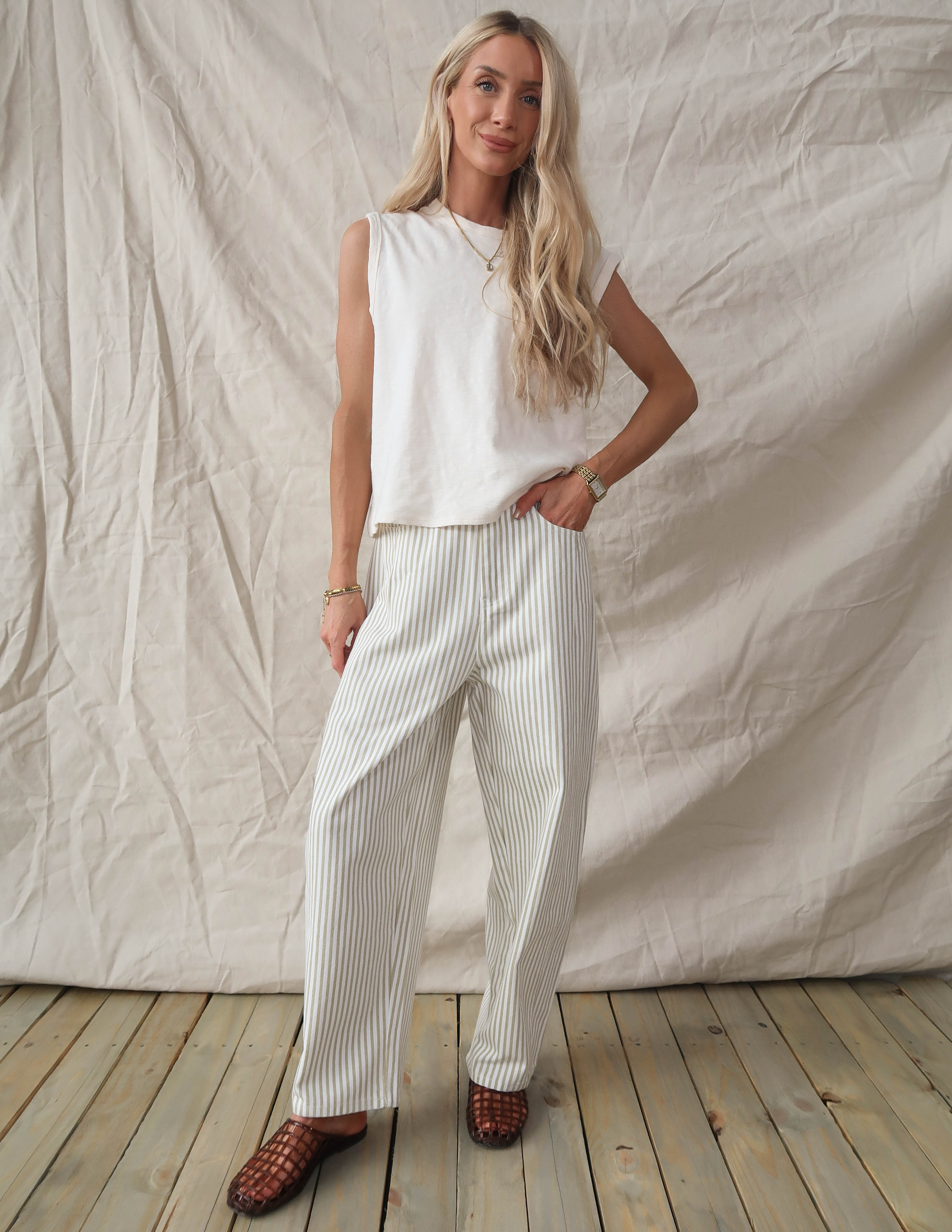 Aurelia Striped Pants