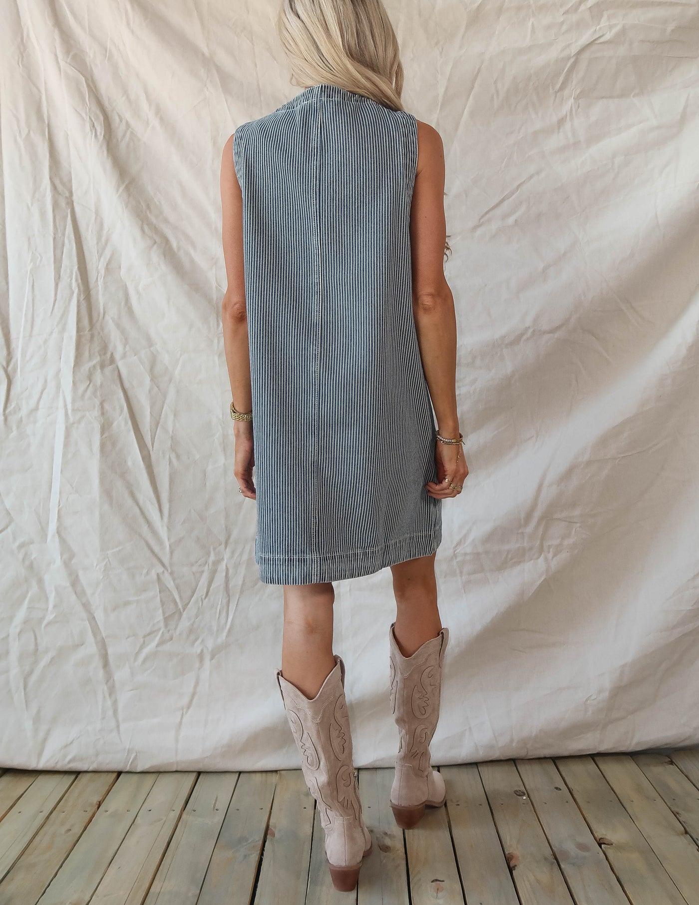 Solenne Denim Dress