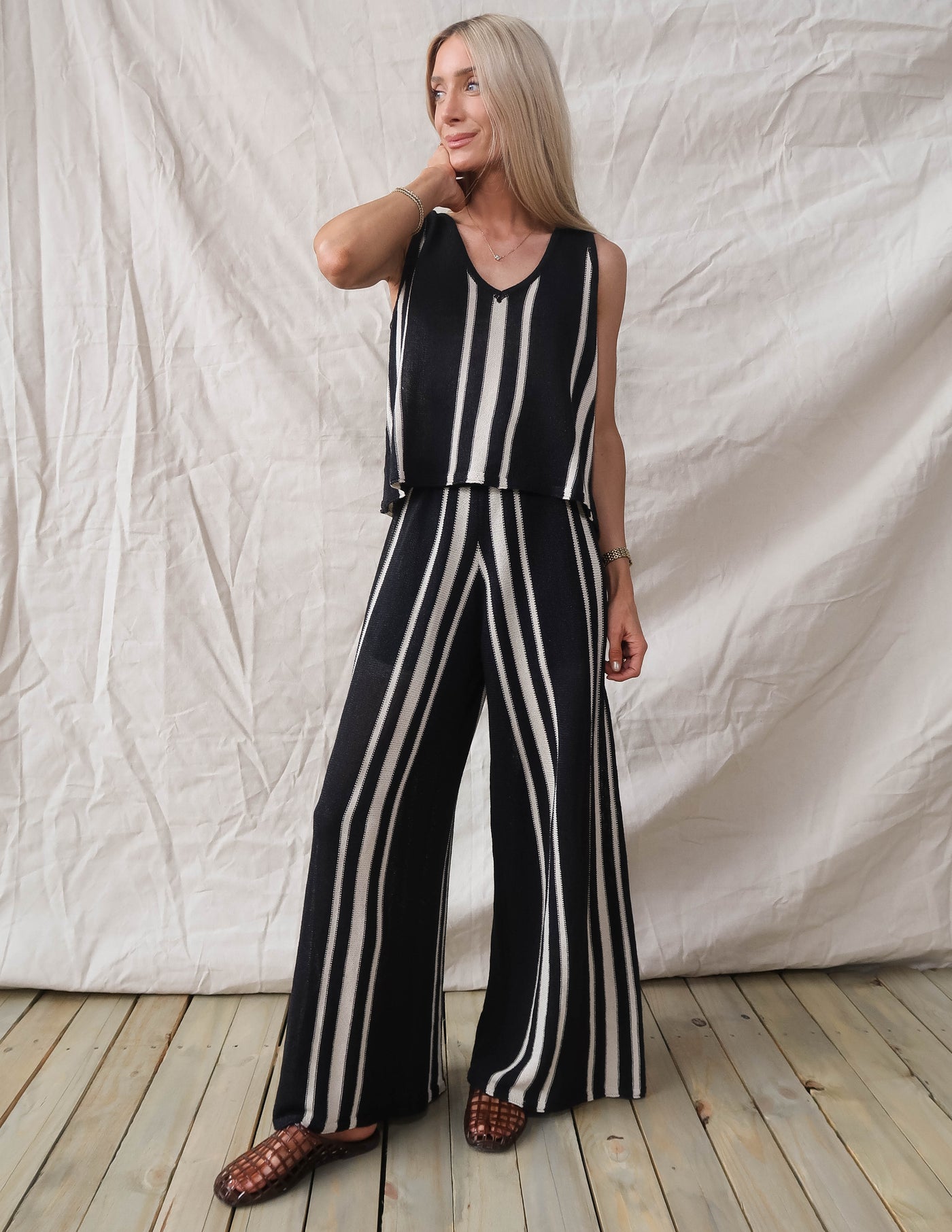 Valence Striped Pants