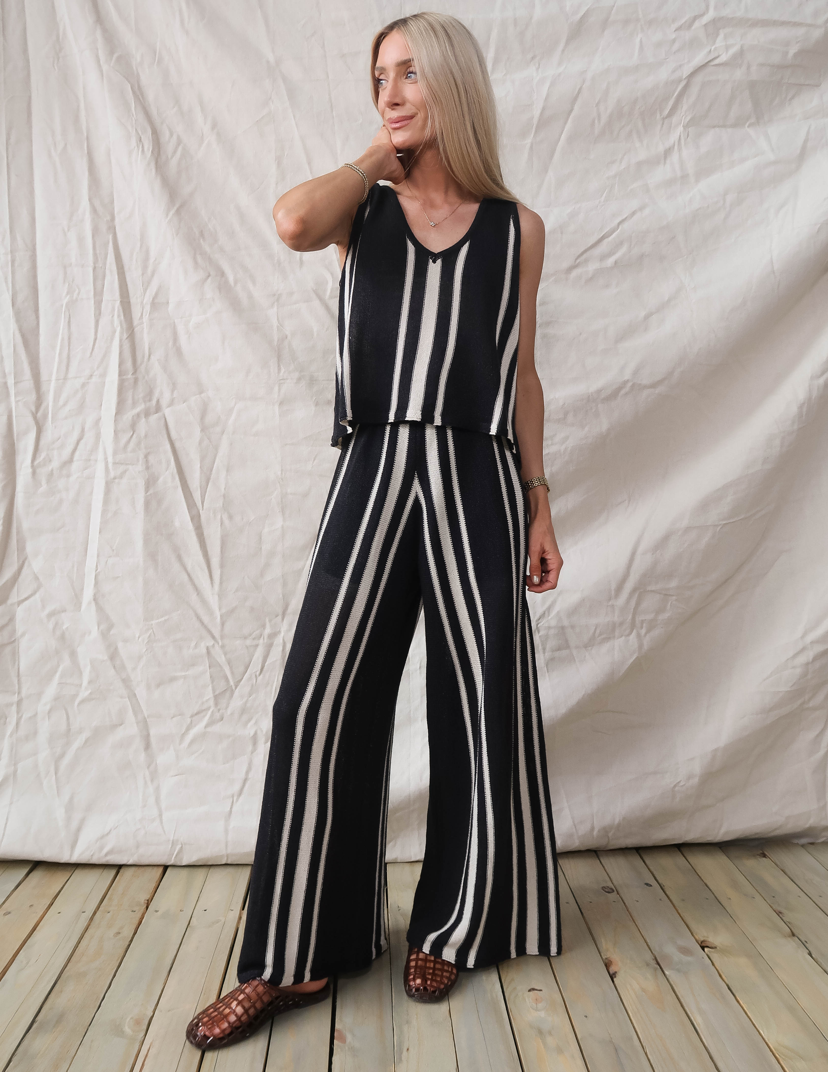 Valence Striped Pants