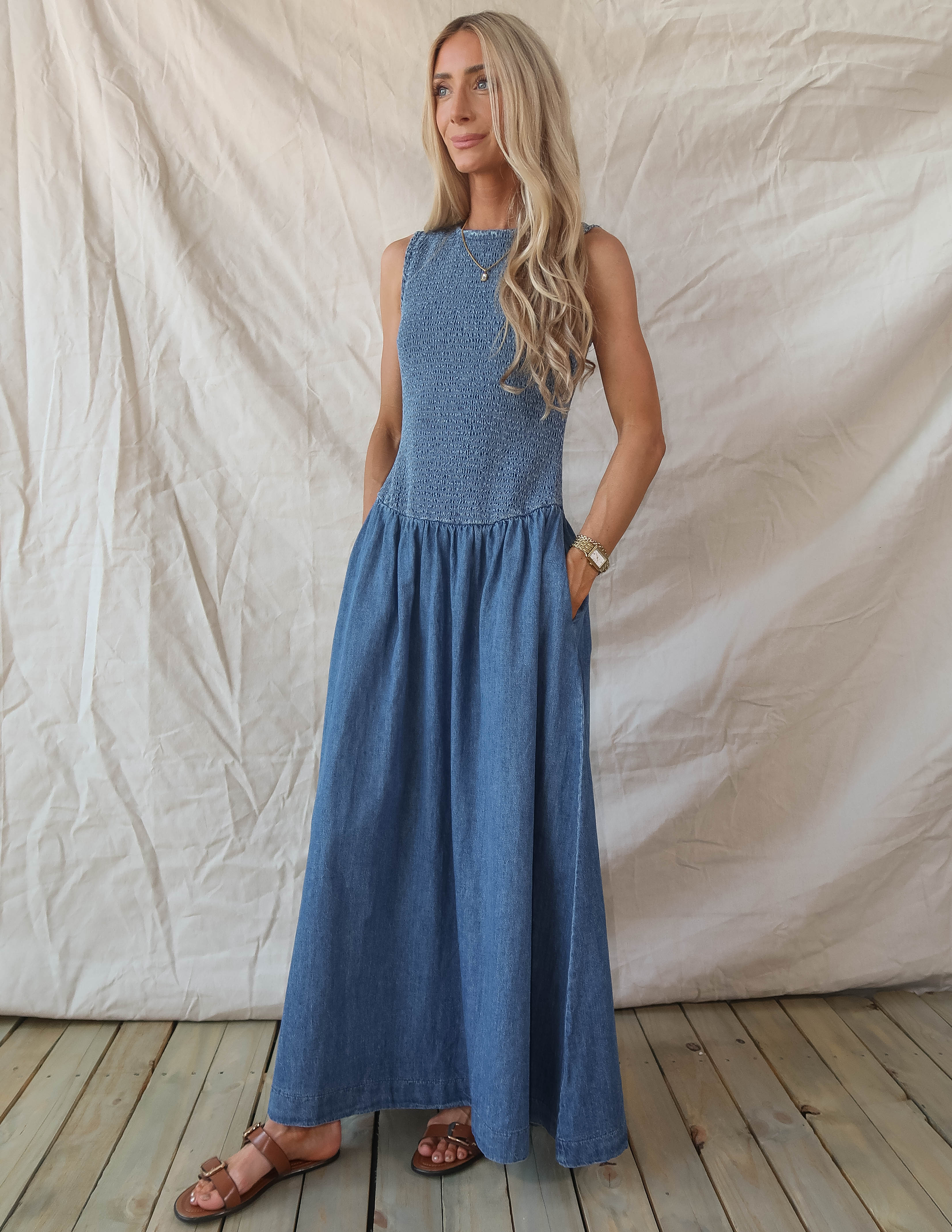 Alouette Denim Dress