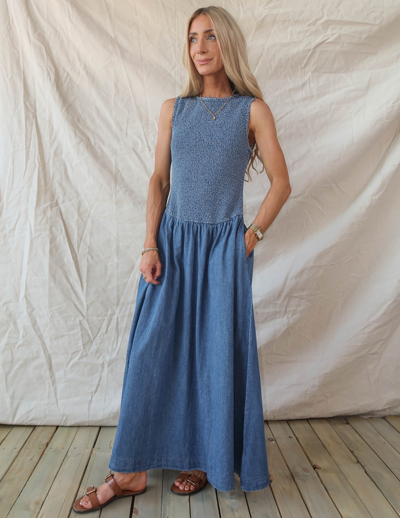 Alouette Denim Dress