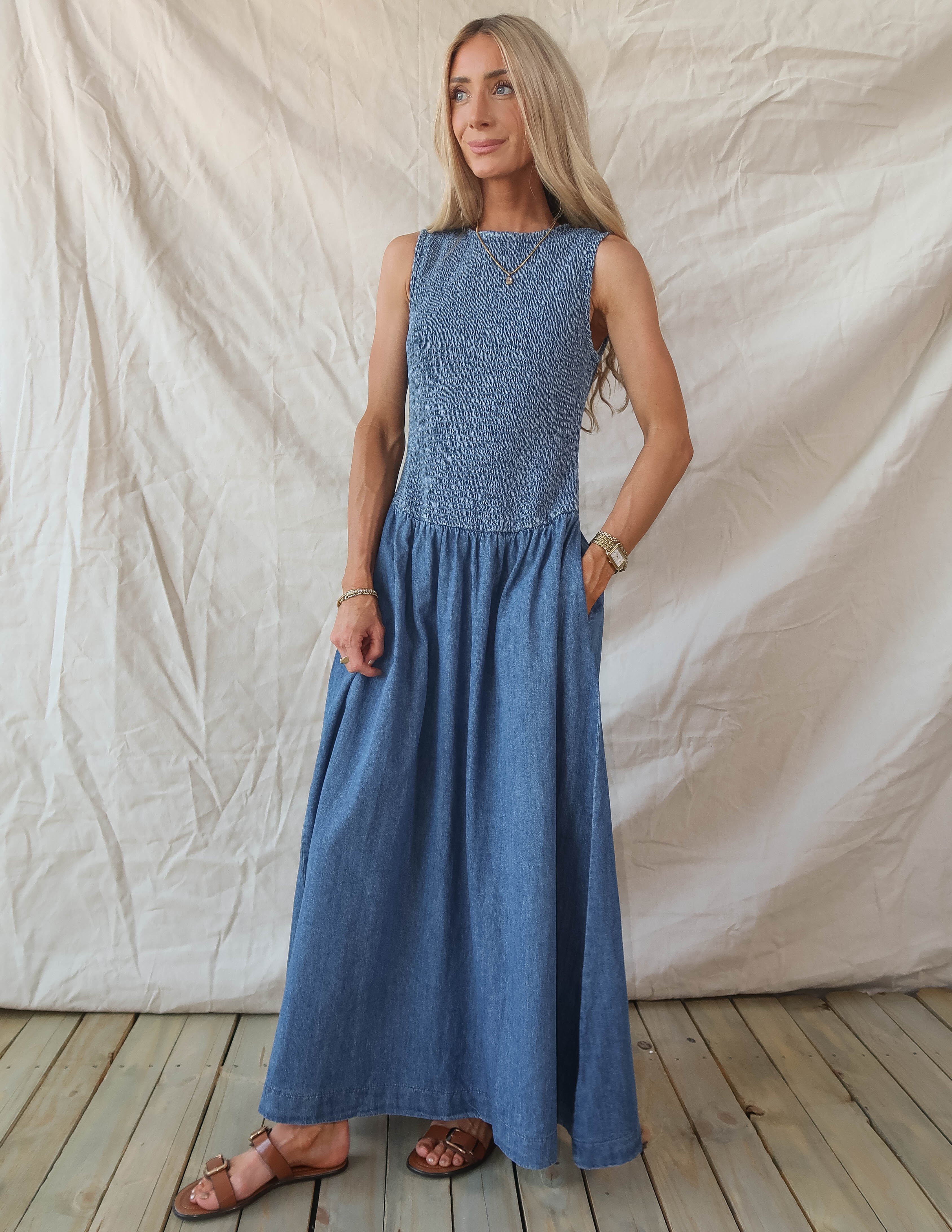 Alouette Denim Dress
