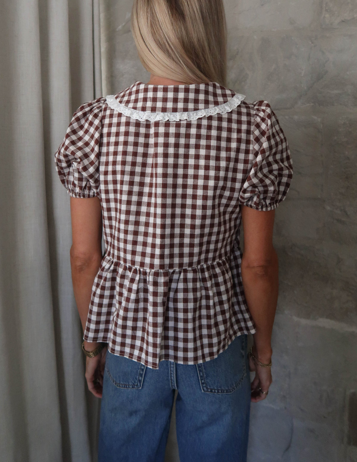 Callen Gingham Top