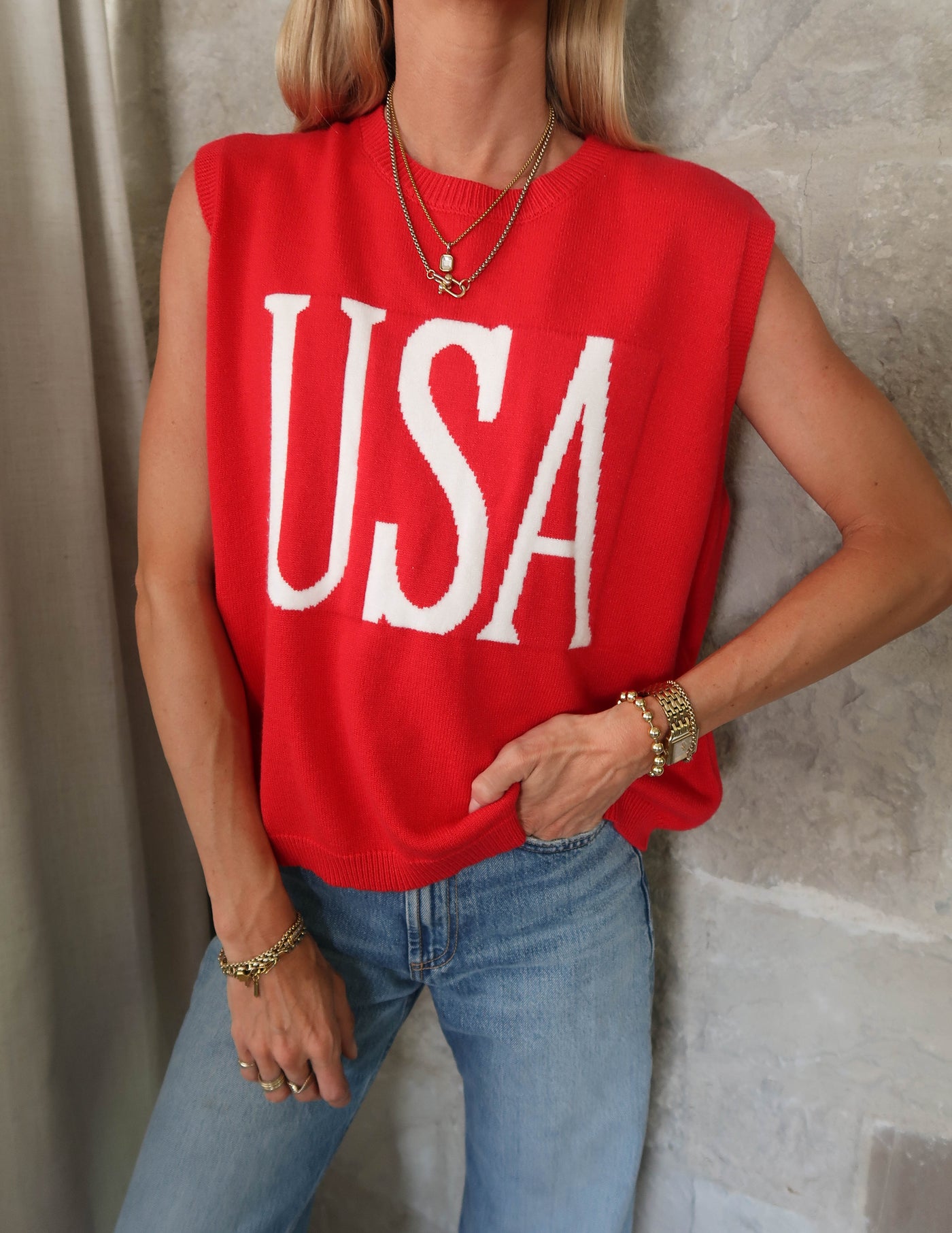 Team USA Knit Tank