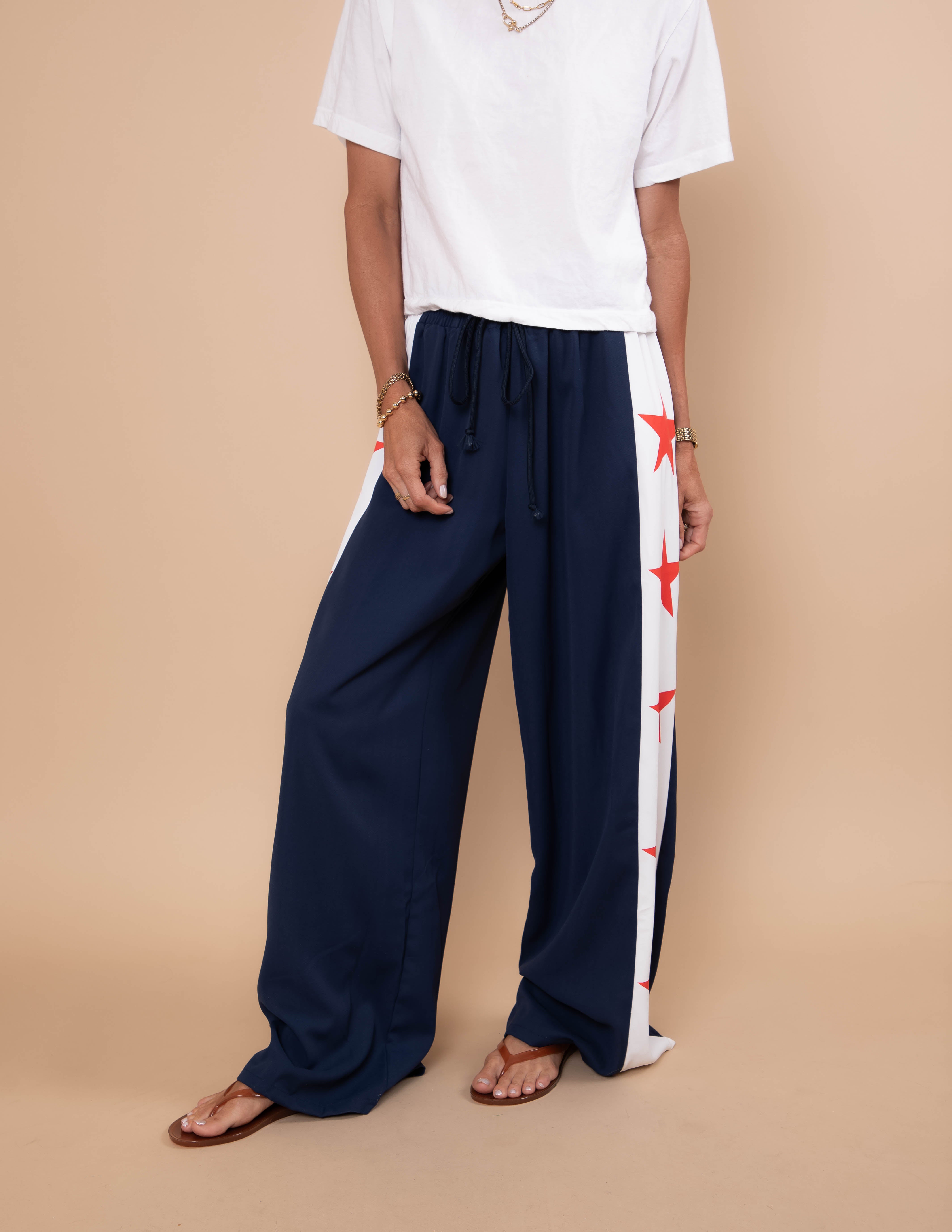 Varsity Star Wide Leg Pants