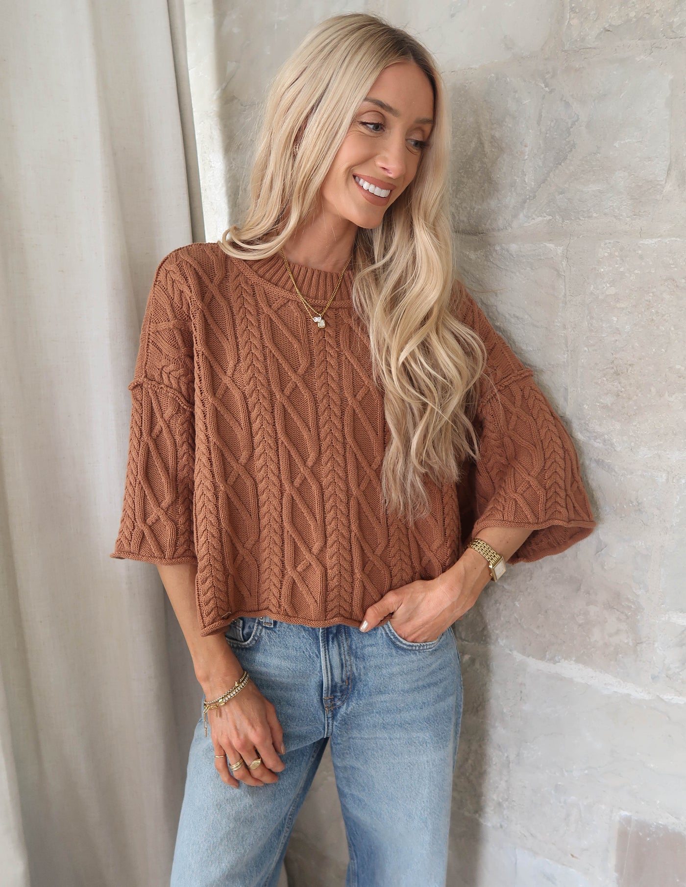 Washed Ashore Cable Sweater