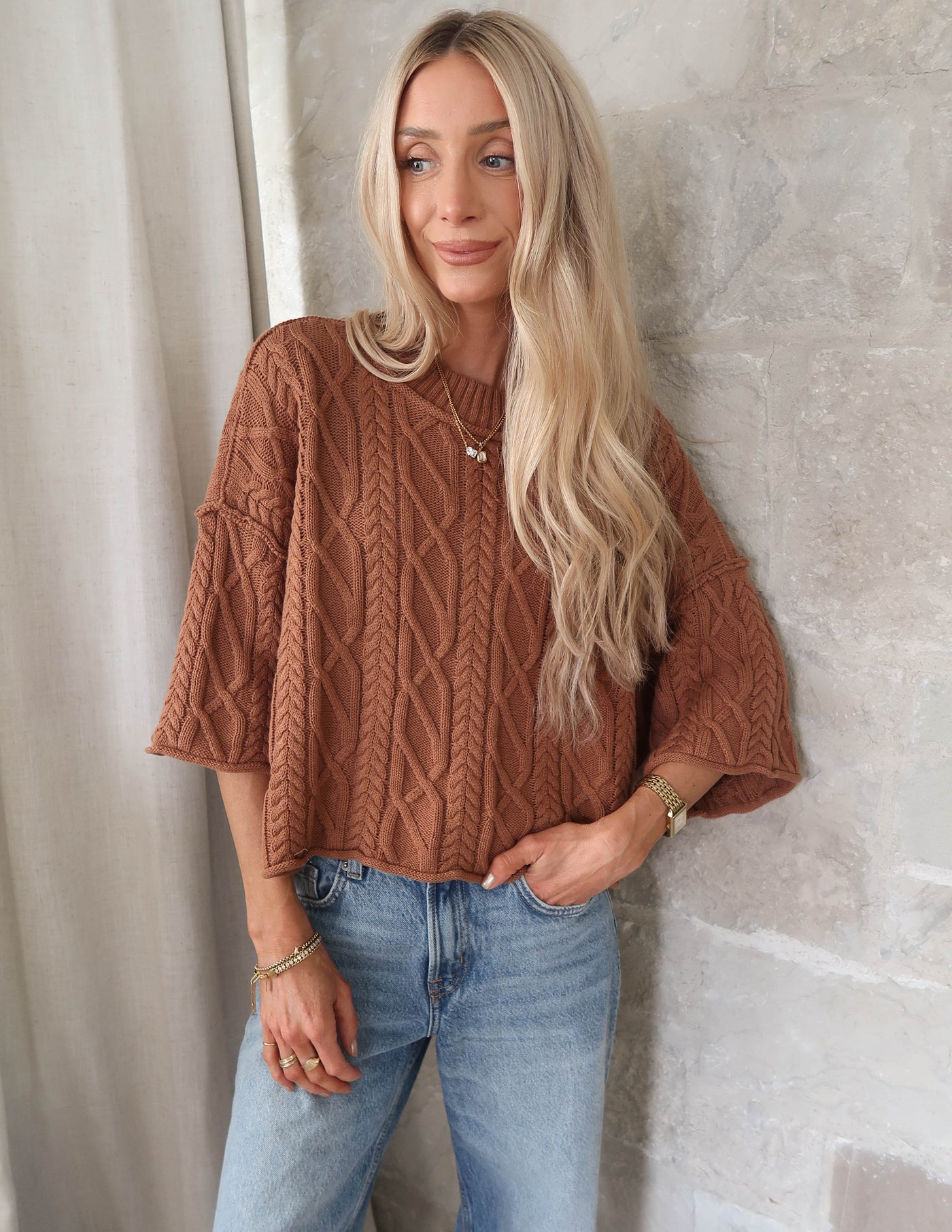 Washed Ashore Cable Sweater