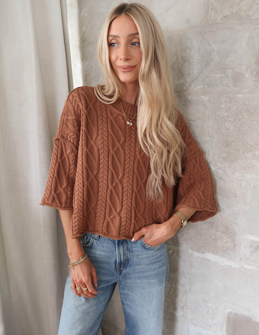Washed Ashore Cable Sweater