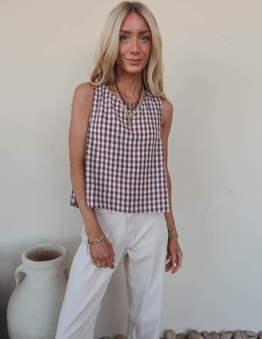 Aven Gingham Tank