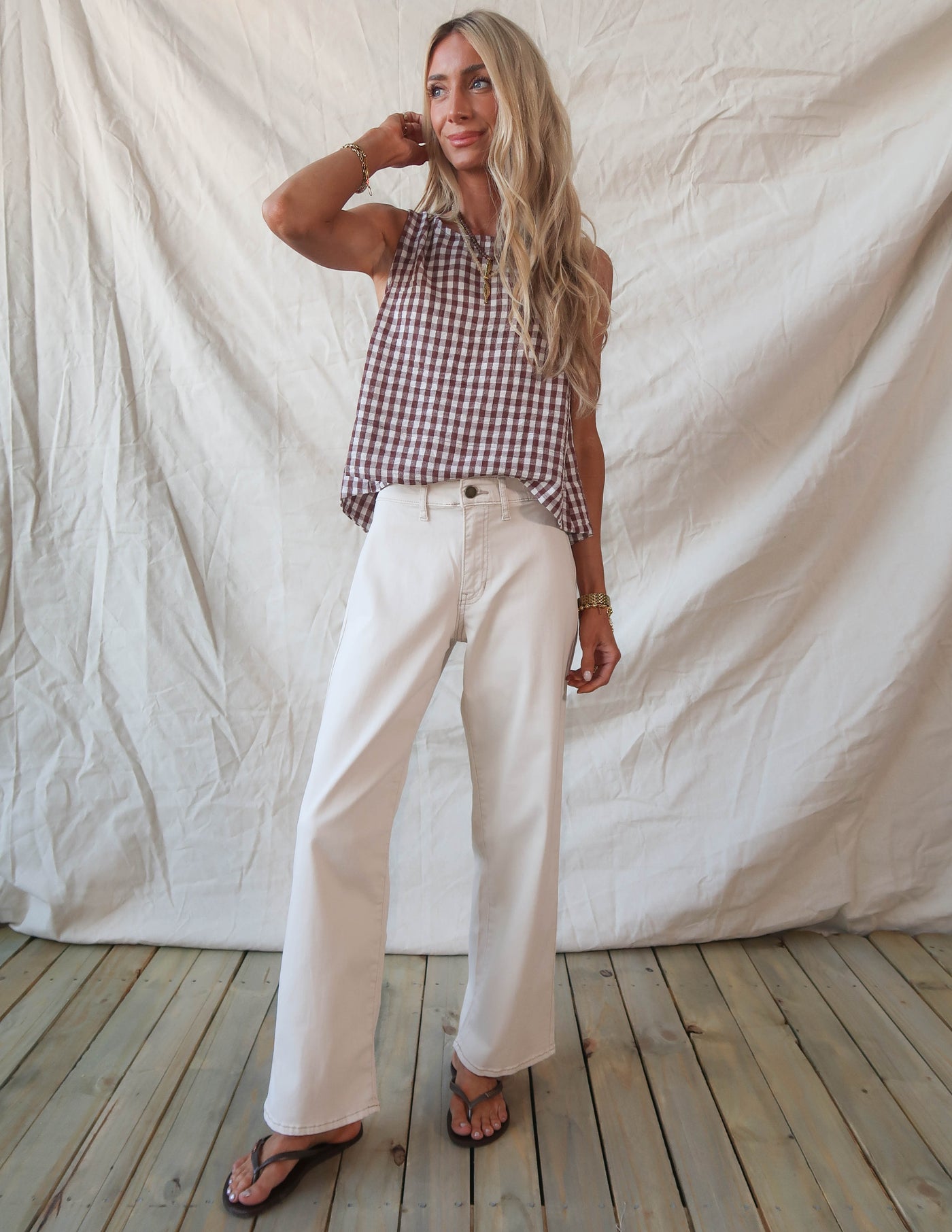 Aven Gingham Tank