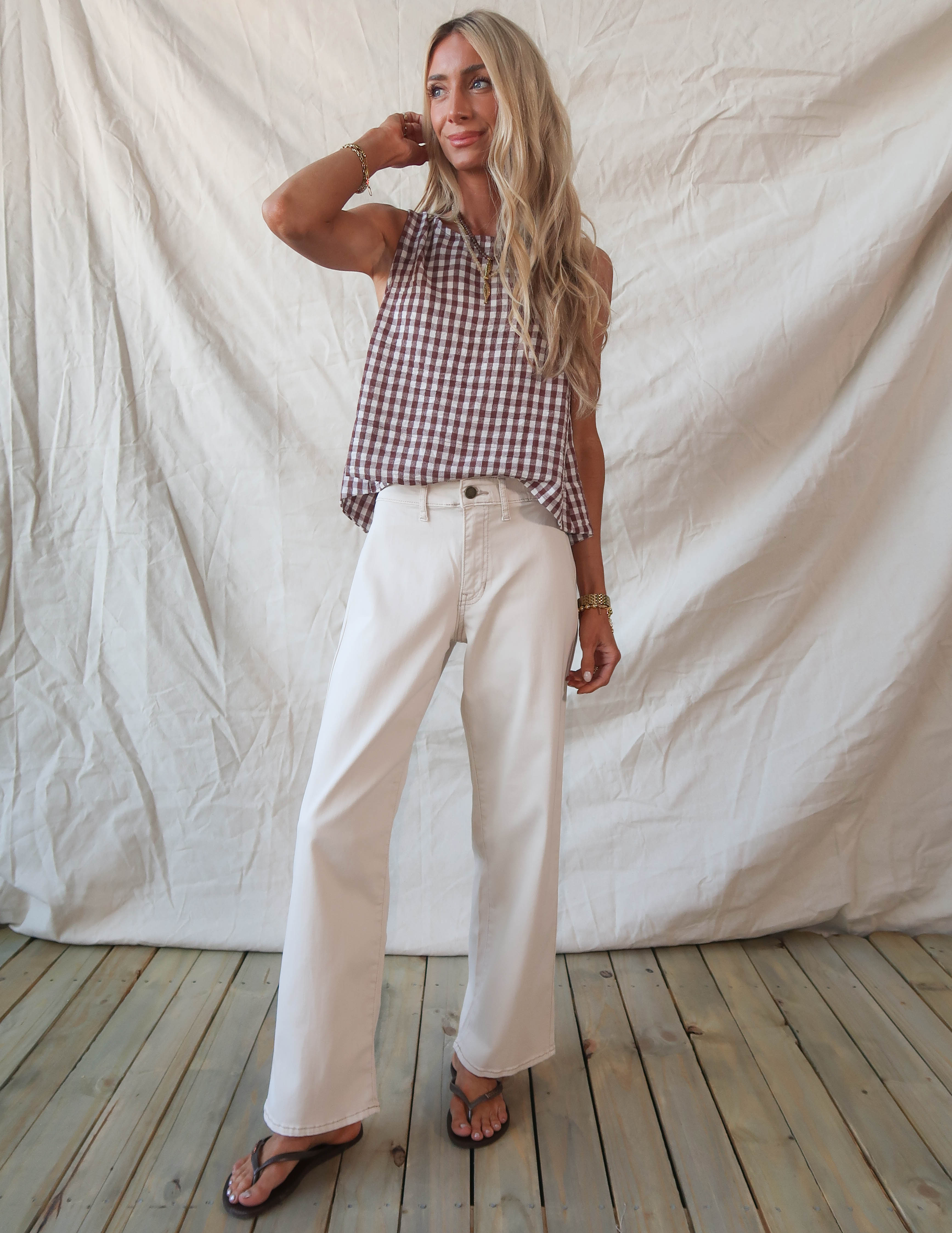 Aven Gingham Tank