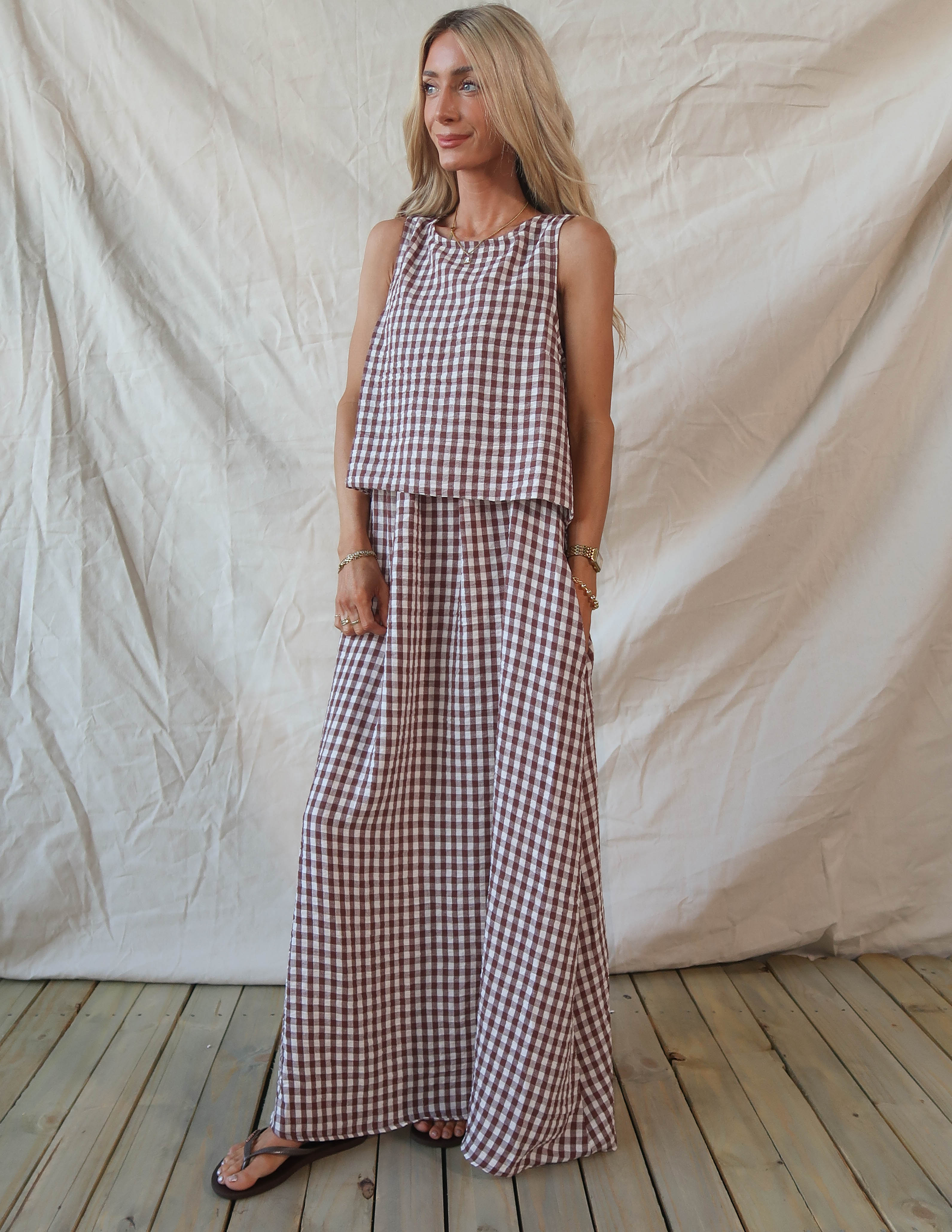 Reese Gingham Swimcover