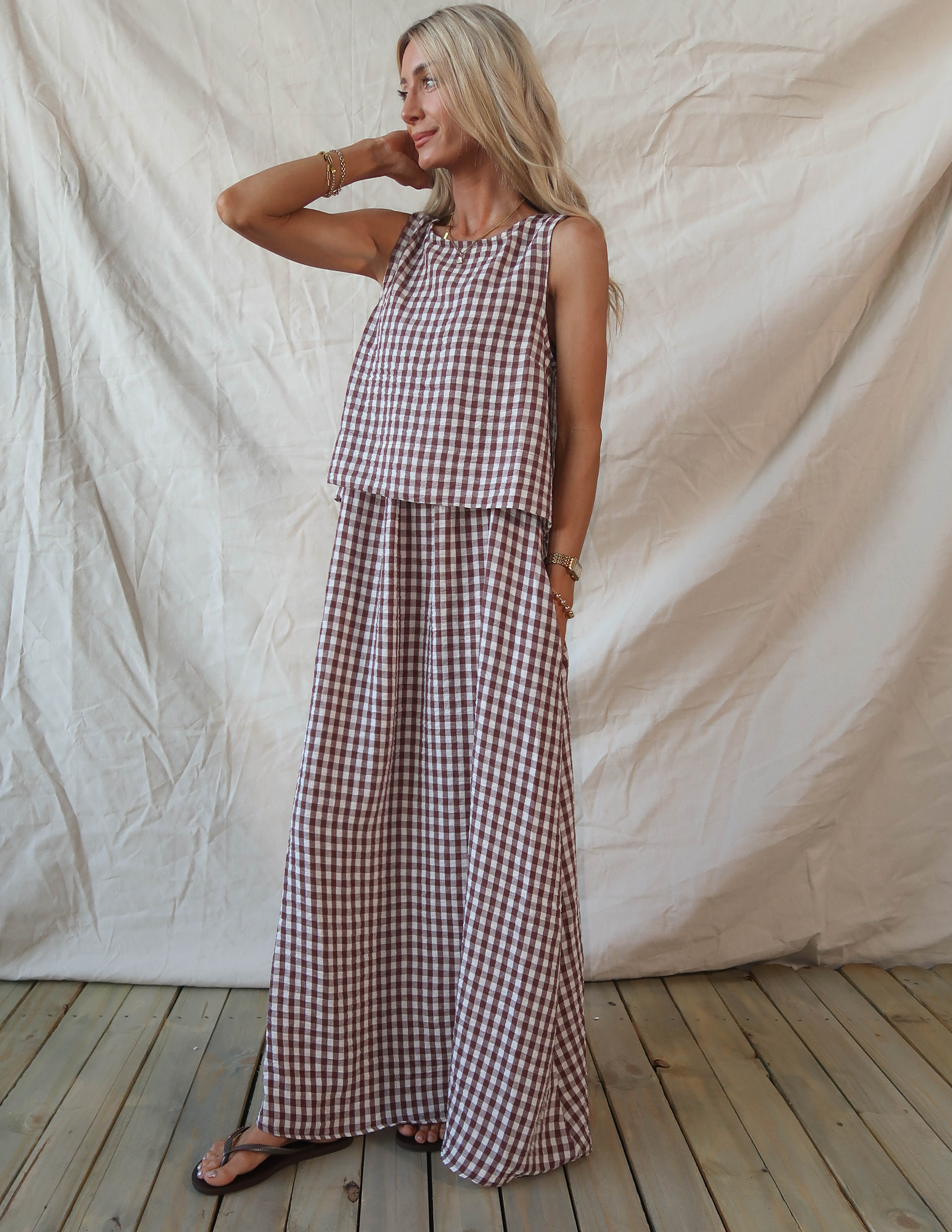 Reese Gingham Swimcover