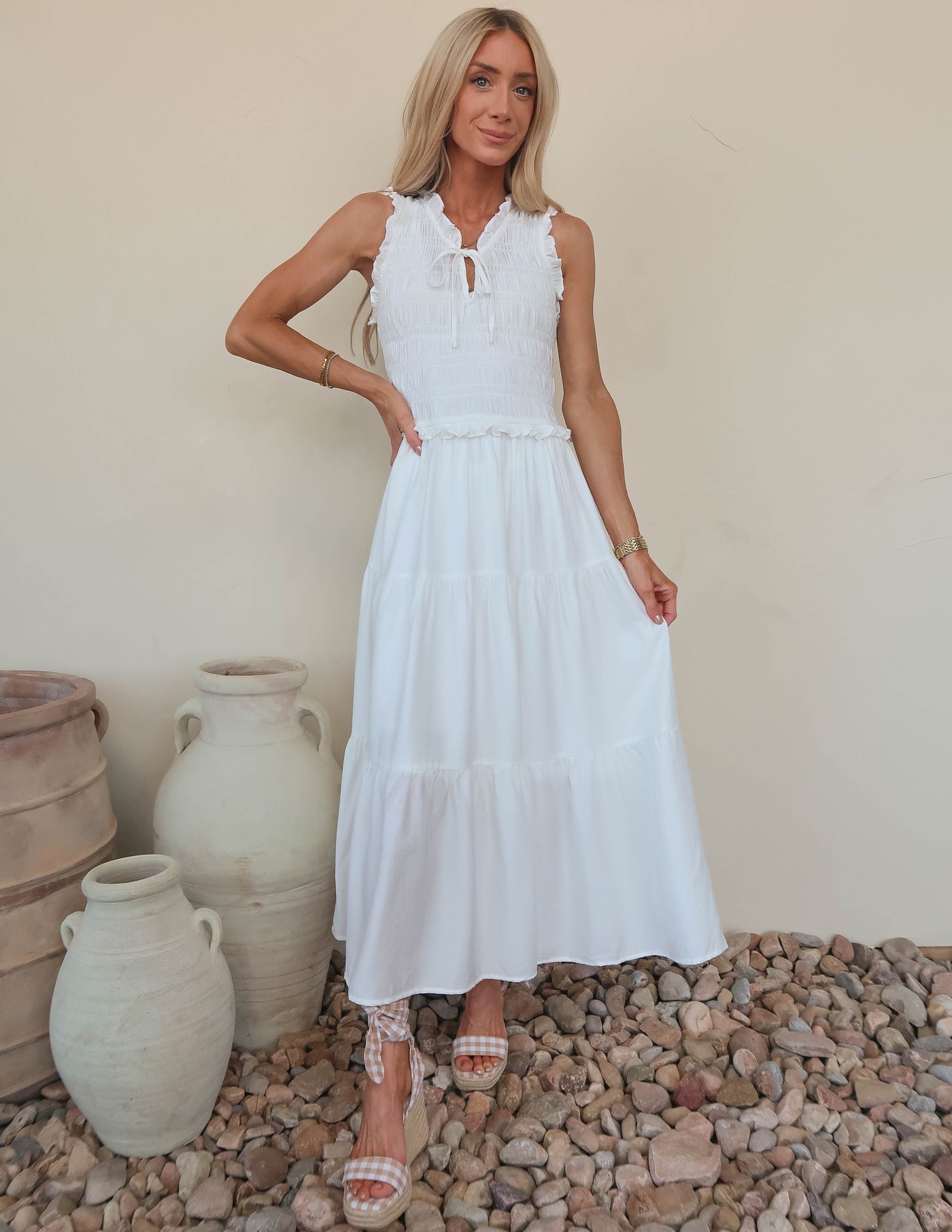 Hattie Tiered Midi Dress
