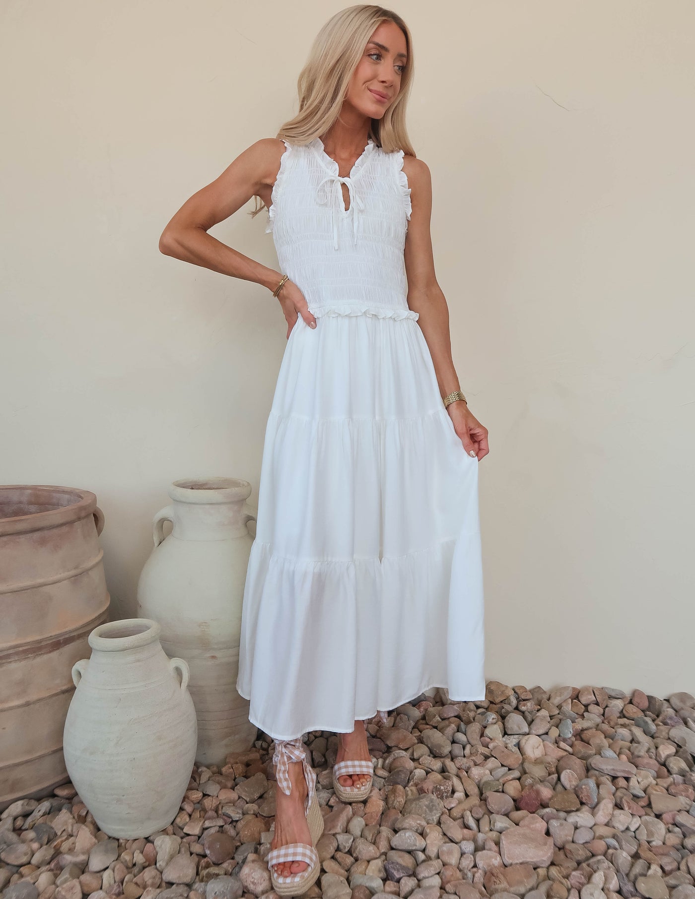 Hattie Tiered Midi Dress