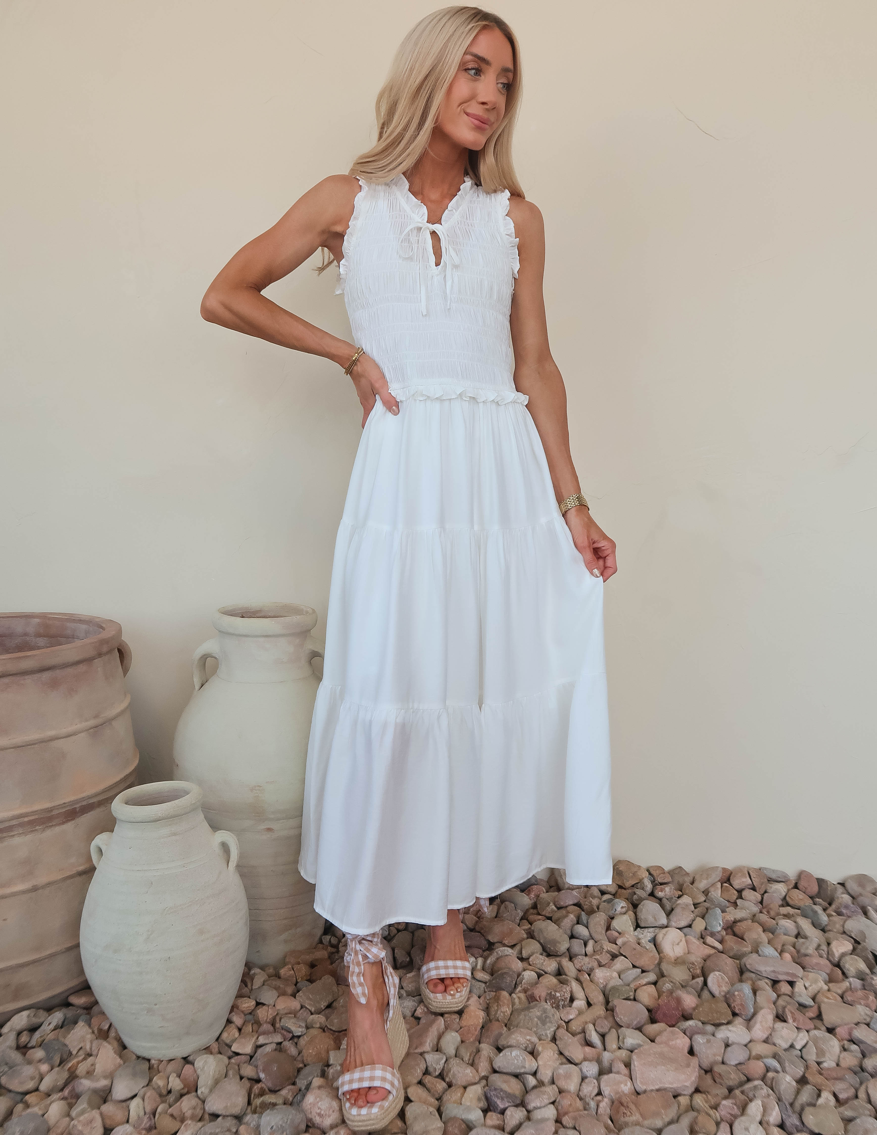 Hattie Tiered Midi Dress